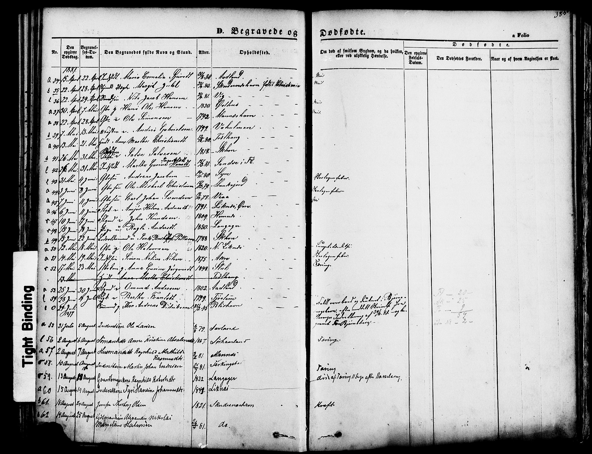Skudenes sokneprestkontor, SAST/A -101849/H/Ha/Haa/L0006: Parish register (official) no. A 4, 1864-1881, p. 385