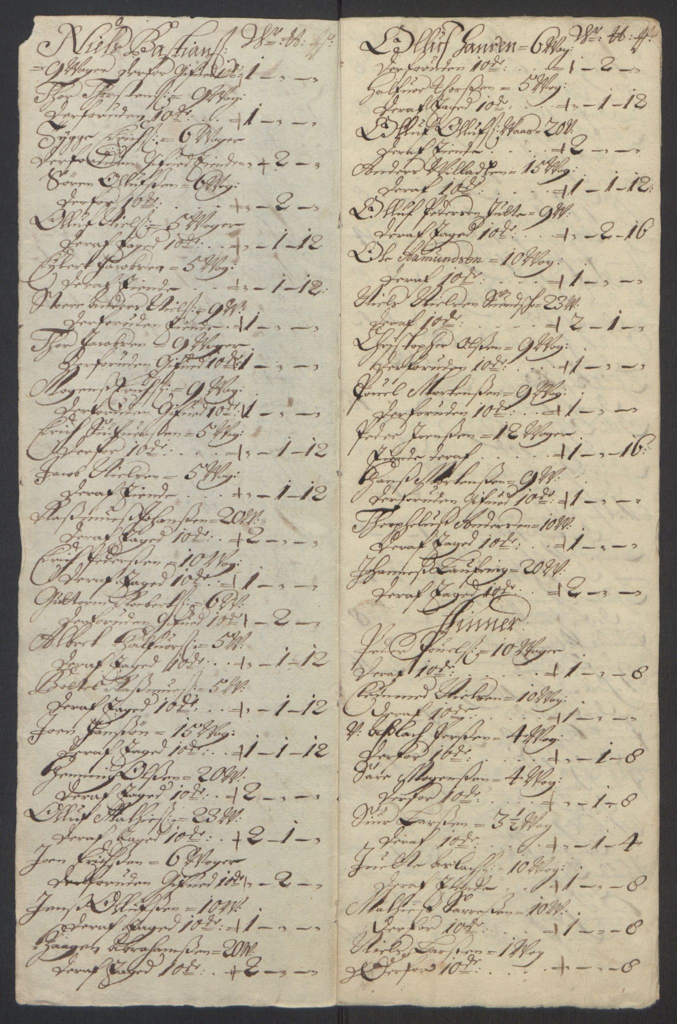 Rentekammeret inntil 1814, Reviderte regnskaper, Fogderegnskap, AV/RA-EA-4092/R69/L4851: Fogderegnskap Finnmark/Vardøhus, 1691-1700, p. 44