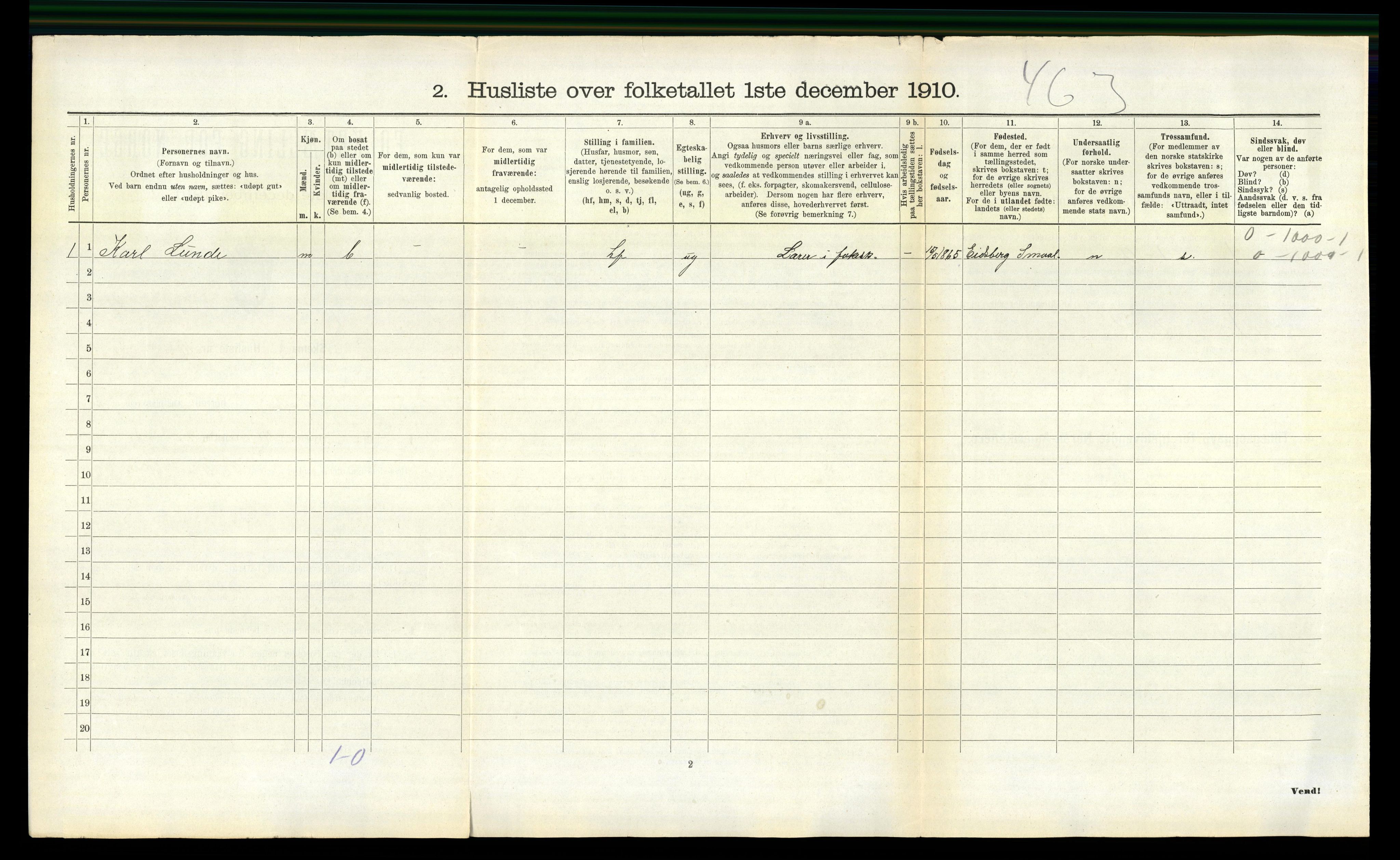 RA, 1910 census for Holla, 1910, p. 242