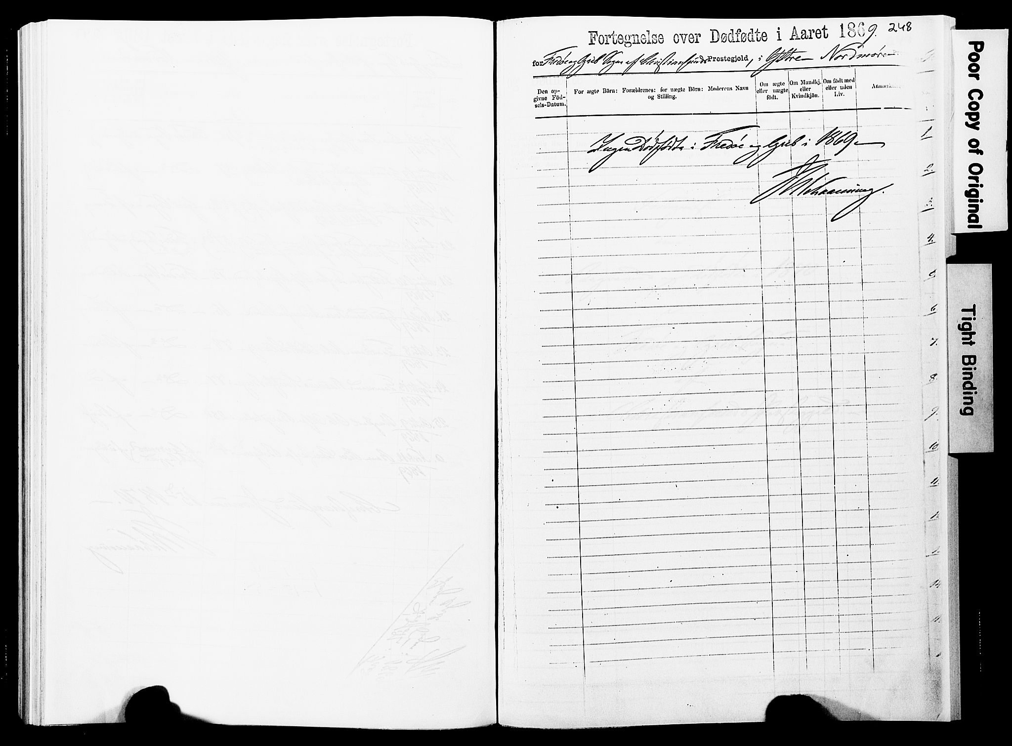 Ministerialprotokoller, klokkerbøker og fødselsregistre - Møre og Romsdal, AV/SAT-A-1454/572/L0857: Parish register (official) no. 572D01, 1866-1872, p. 248