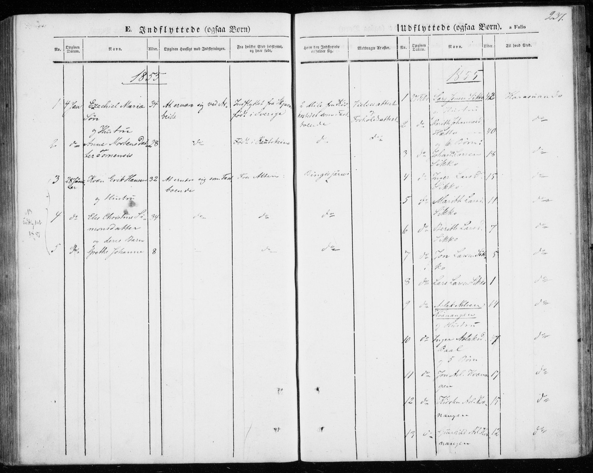 Kautokeino sokneprestembete, SATØ/S-1340/H/Ha/L0002.kirke: Parish register (official) no. 2, 1843-1861, p. 237