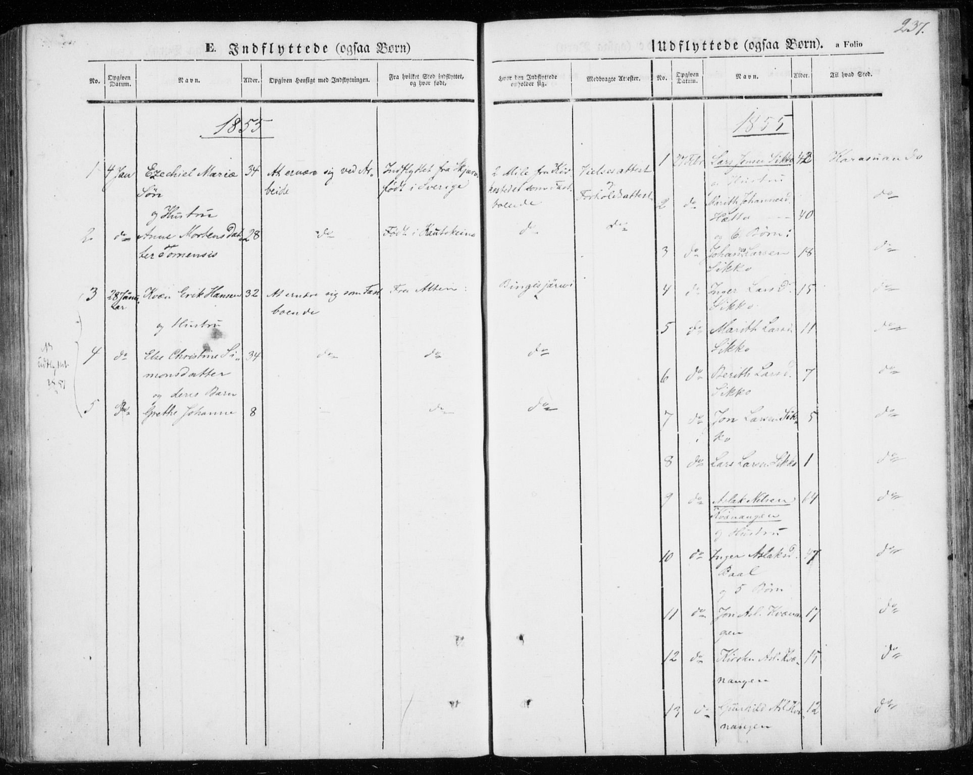 Kautokeino sokneprestembete, AV/SATØ-S-1340/H/Ha/L0002.kirke: Parish register (official) no. 2, 1843-1861, p. 237