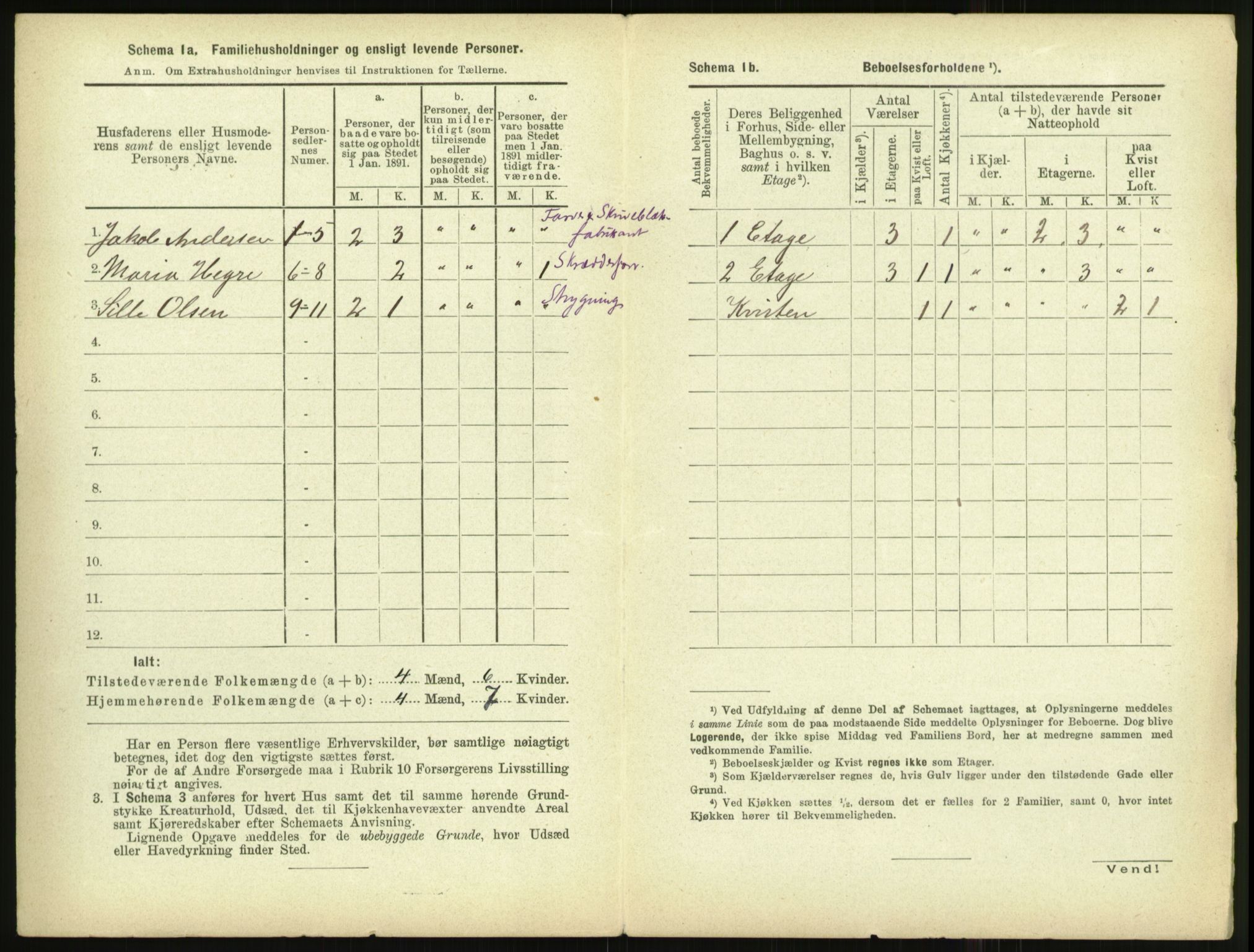 RA, 1891 census for 1102 Sandnes, 1891, p. 480