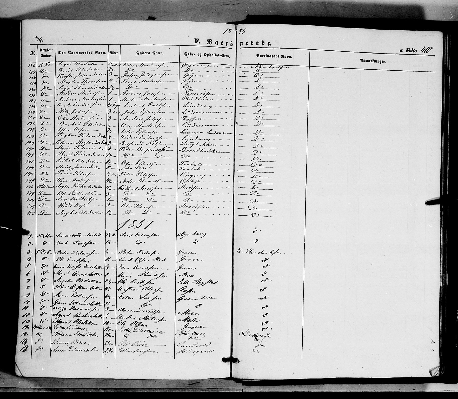 Tynset prestekontor, SAH/PREST-058/H/Ha/Haa/L0020: Parish register (official) no. 20, 1848-1862, p. 410