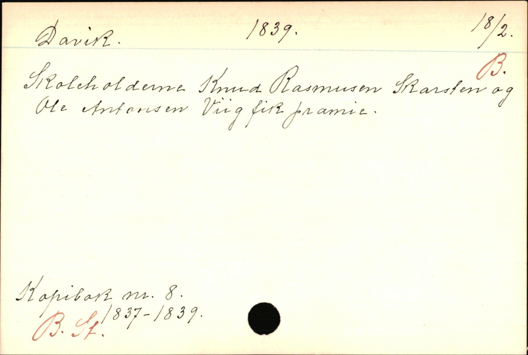 Haugen, Johannes - lærer, AV/SAB-SAB/PA-0036/01/L0001: Om klokkere og lærere, 1521-1904, p. 9698
