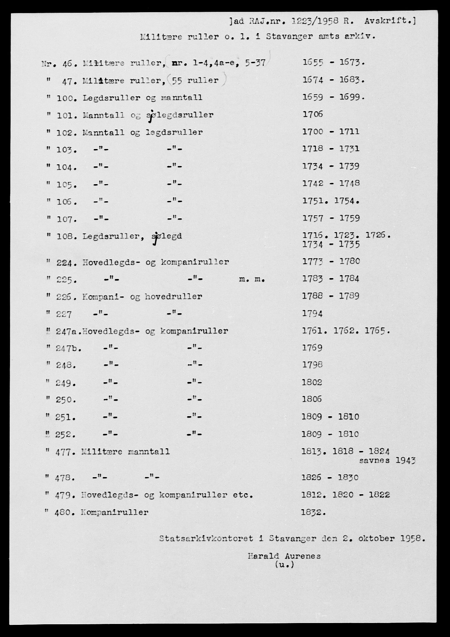 Fylkesmannen i Rogaland, AV/SAST-A-101928/99/3/325/325CA, 1655-1832, p. 1568