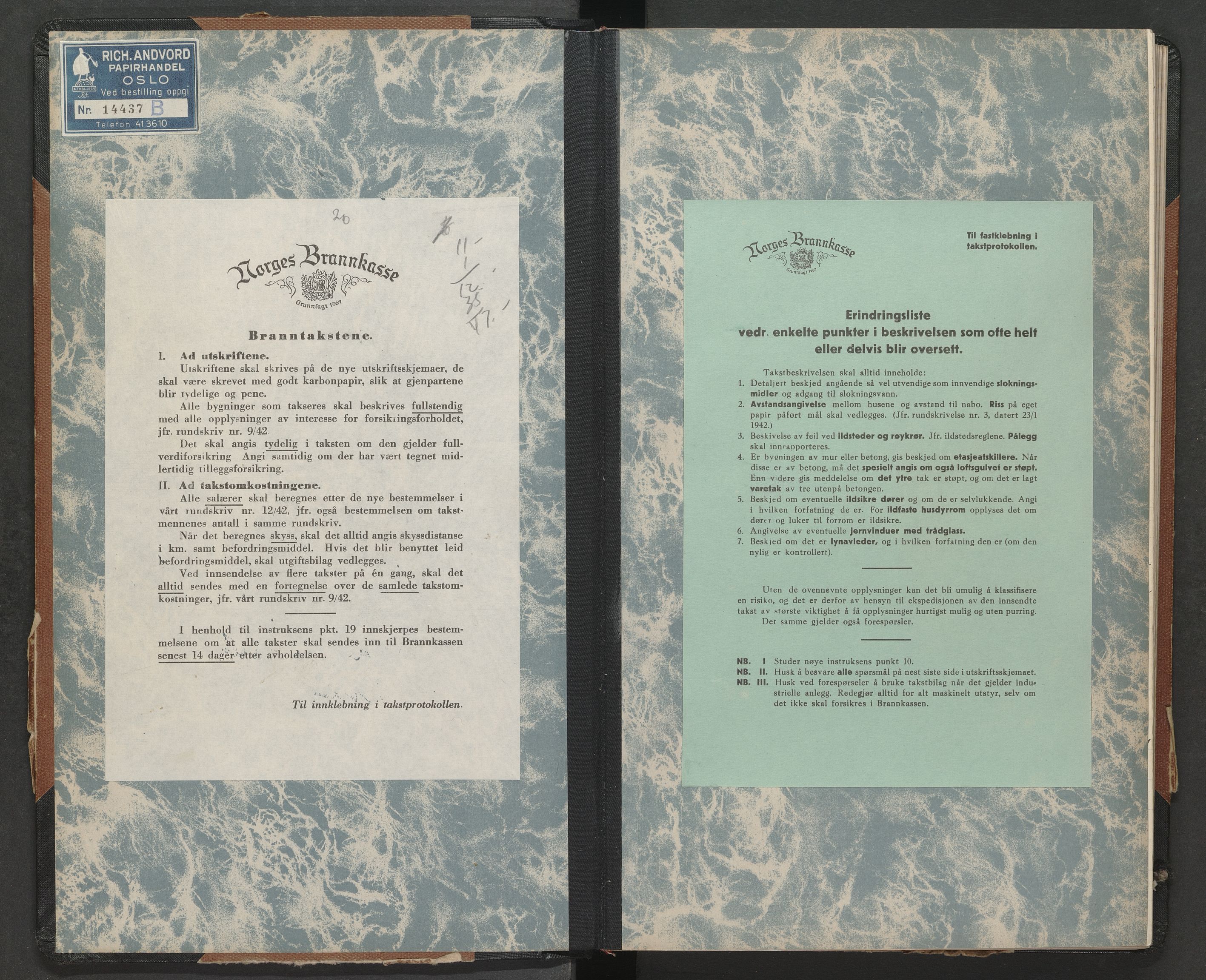 Grane og Hattfjelldal lensmannskontor, SAT/A-5688/3/Oa/L0008: Branntakstprotokoll, 1951-1954
