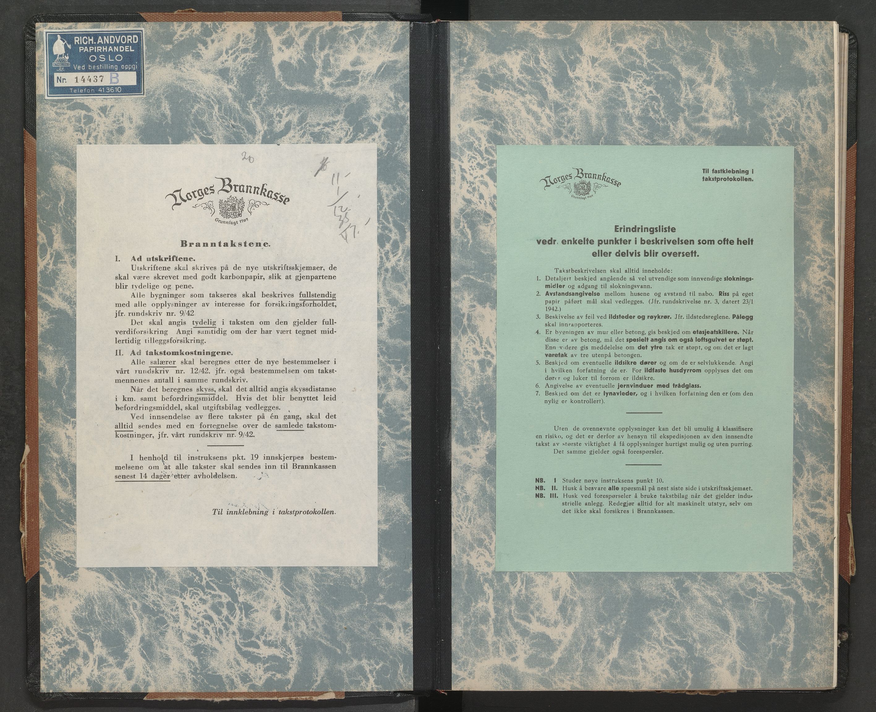 Grane og Hattfjelldal lensmannskontor, AV/SAT-A-5688/3/Oa/L0008: Branntakstprotokoll, 1951-1954