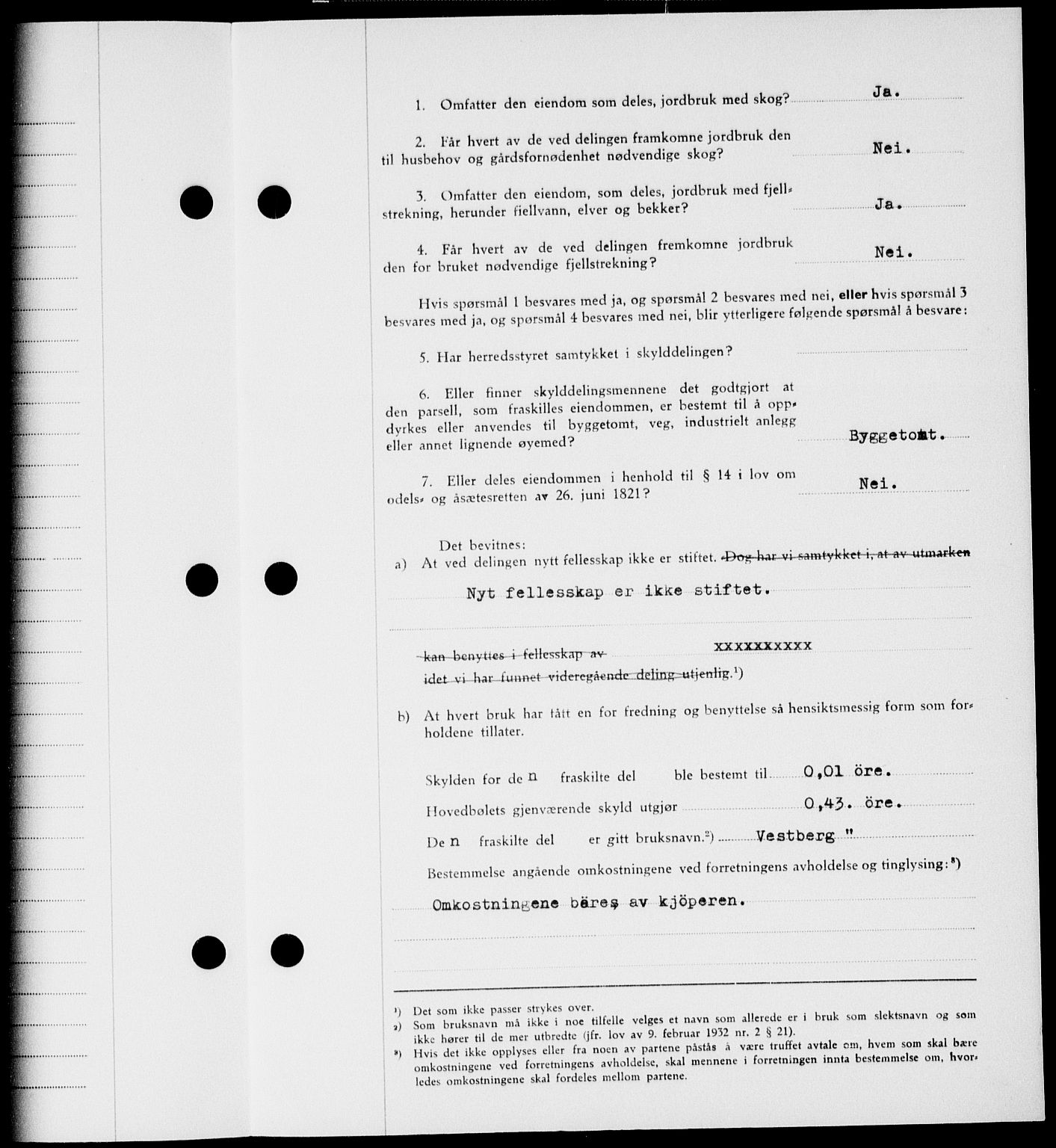 Onsøy sorenskriveri, SAO/A-10474/G/Ga/Gab/L0021: Mortgage book no. II A-21, 1947-1947, Diary no: : 3019/1947