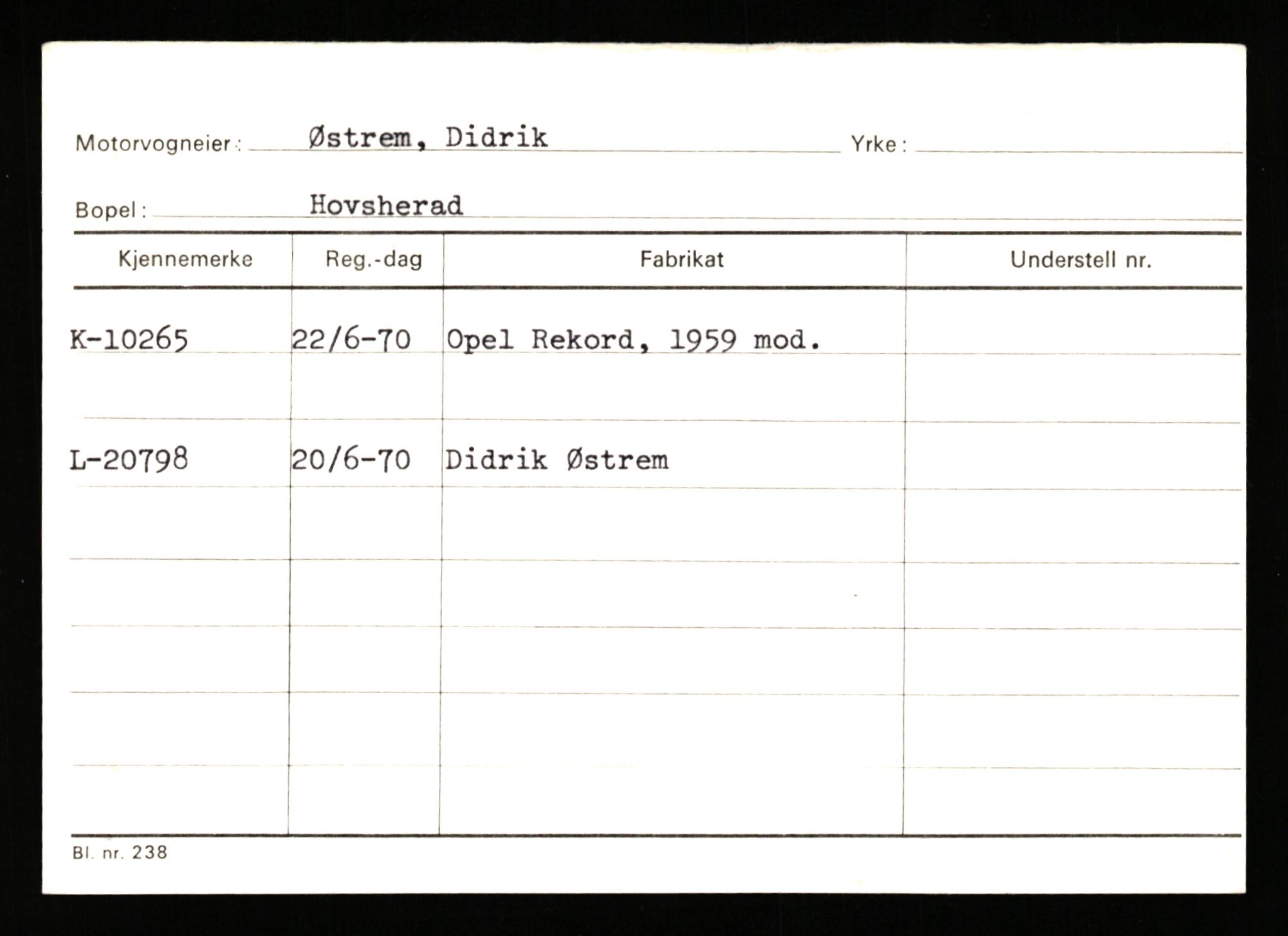 Stavanger trafikkstasjon, AV/SAST-A-101942/0/G/L0002: Registreringsnummer: 5791 - 10405, 1930-1971, p. 3080