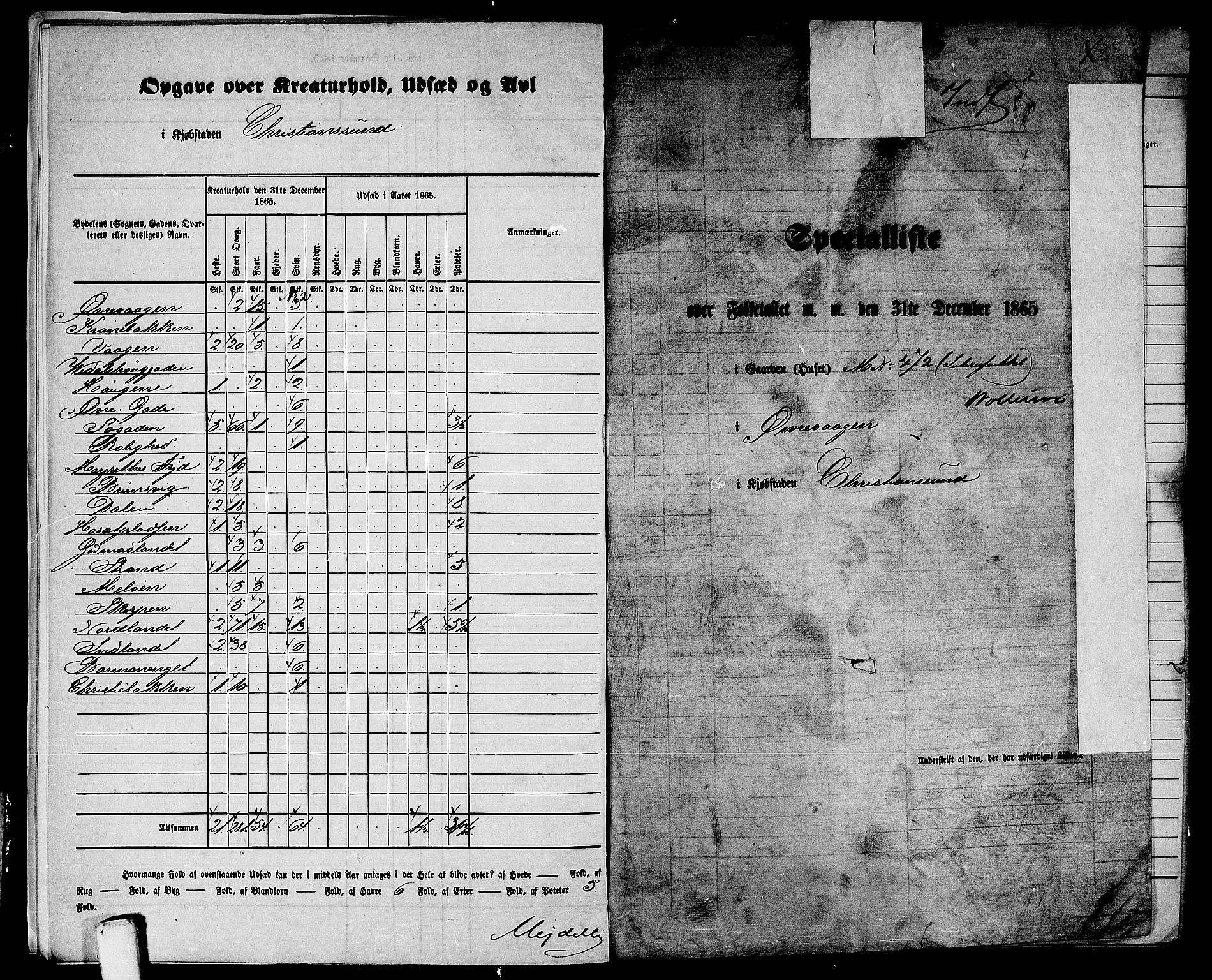 RA, 1865 census for Kristiansund/Kristiansund, 1865, p. 10