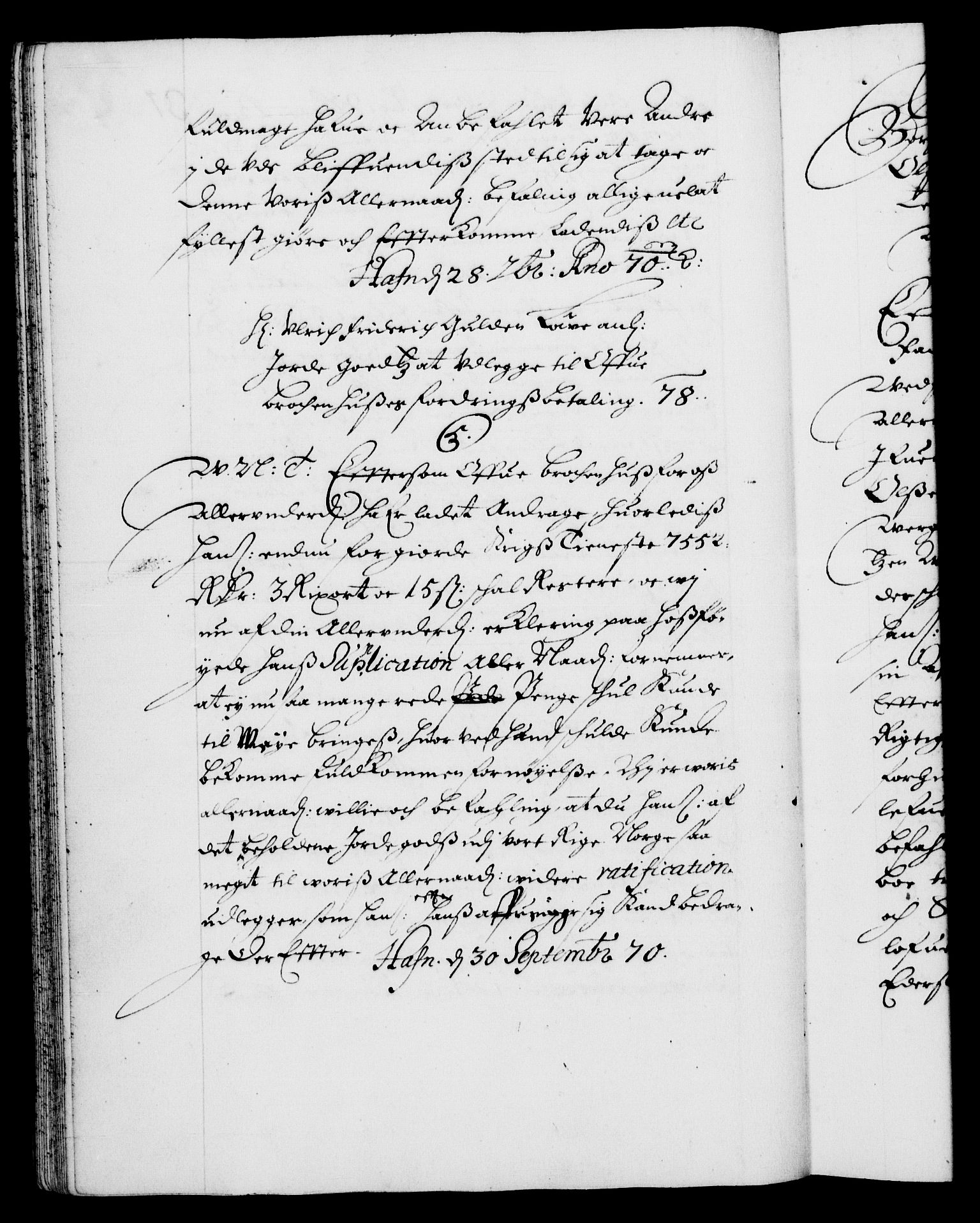 Danske Kanselli 1572-1799, RA/EA-3023/F/Fc/Fca/Fcab/L0012: Norske tegnelser (mikrofilm), 1670-1683, p. 31b