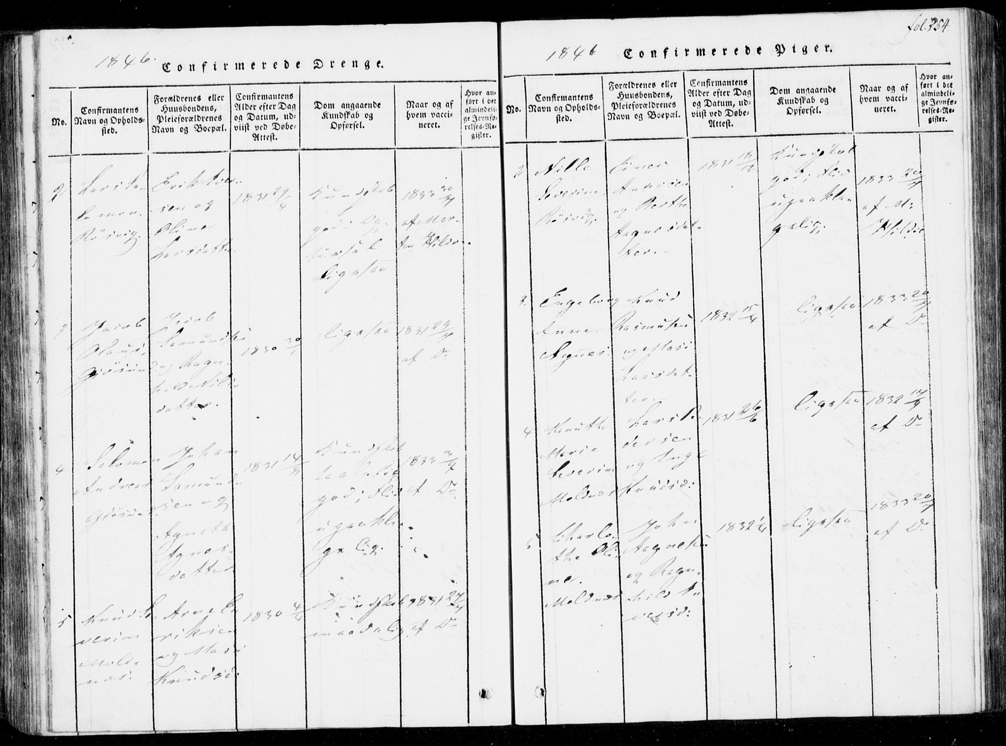 Ministerialprotokoller, klokkerbøker og fødselsregistre - Møre og Romsdal, AV/SAT-A-1454/537/L0517: Parish register (official) no. 537A01, 1818-1862, p. 254