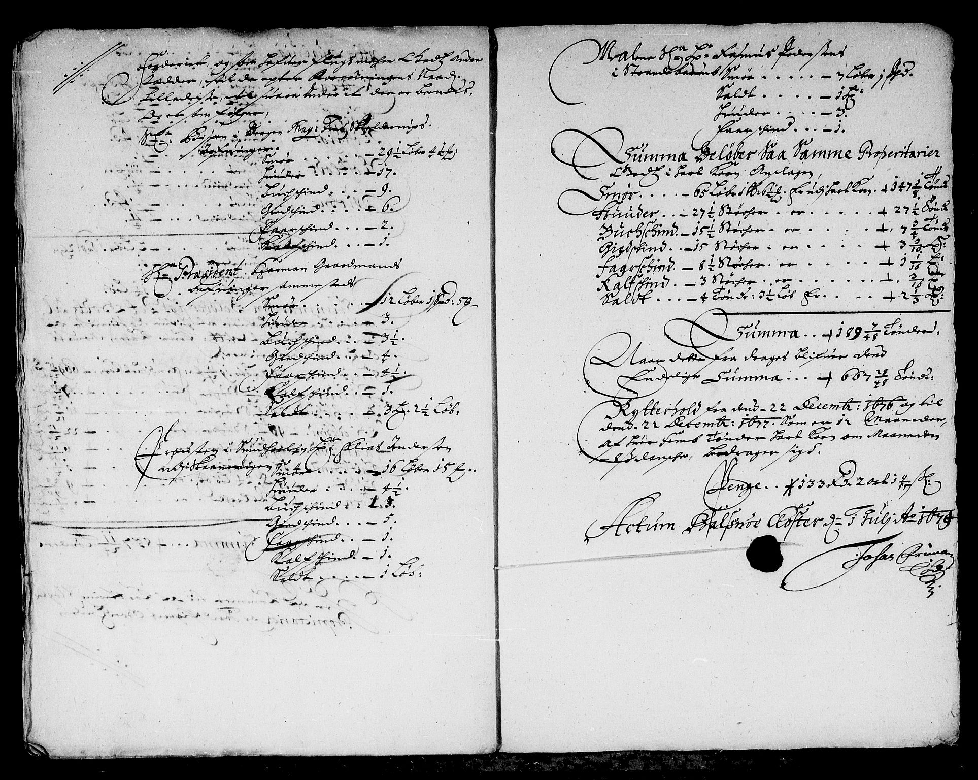 Rentekammeret inntil 1814, Reviderte regnskaper, Stiftamtstueregnskaper, Bergen stiftamt, RA/EA-6043/R/Rc/L0049: Bergen stiftamt, 1675-1677