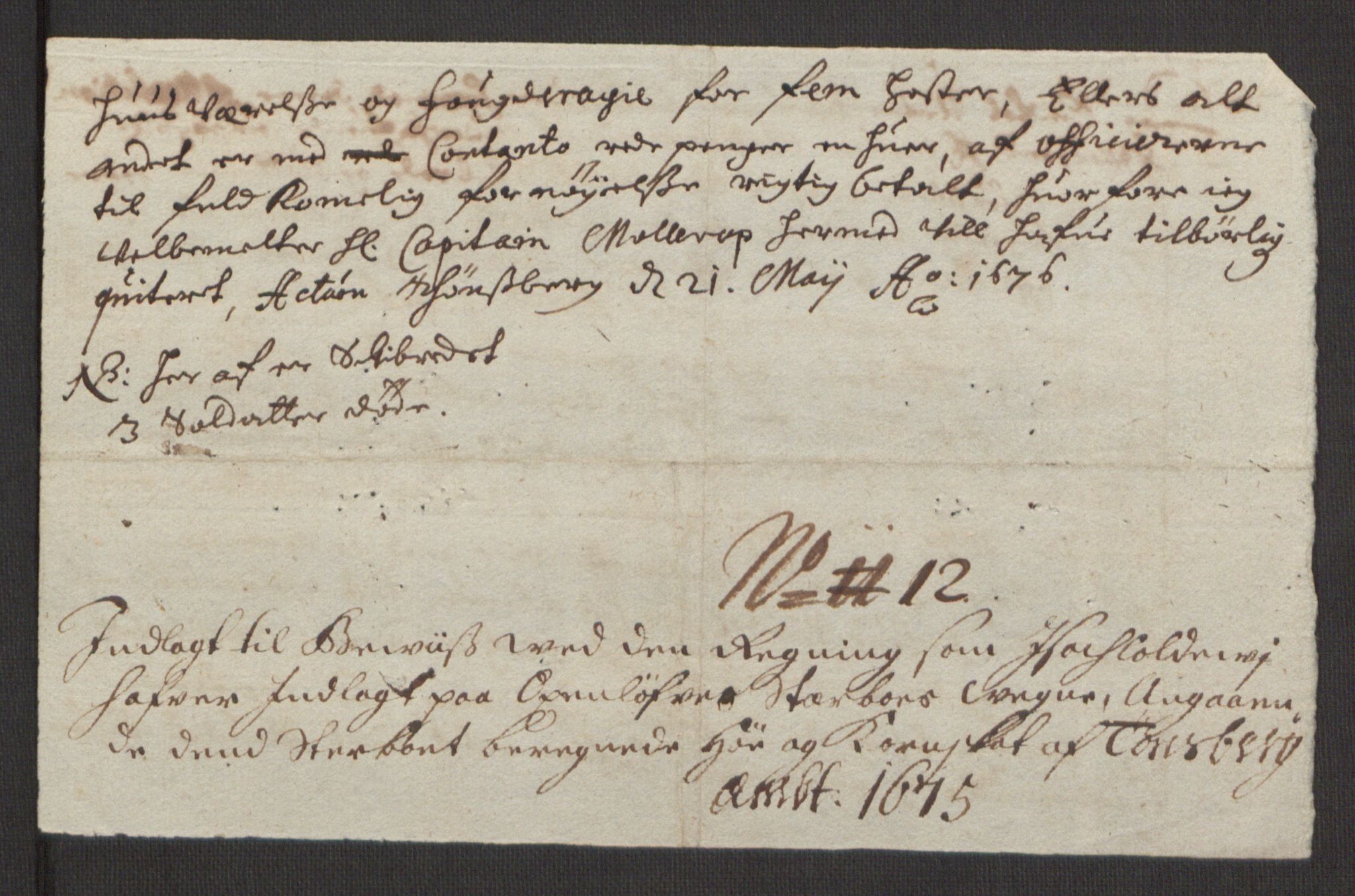 Rentekammeret inntil 1814, Reviderte regnskaper, Fogderegnskap, AV/RA-EA-4092/R32/L1844: Fogderegnskap Jarlsberg grevskap, 1674-1675, p. 364