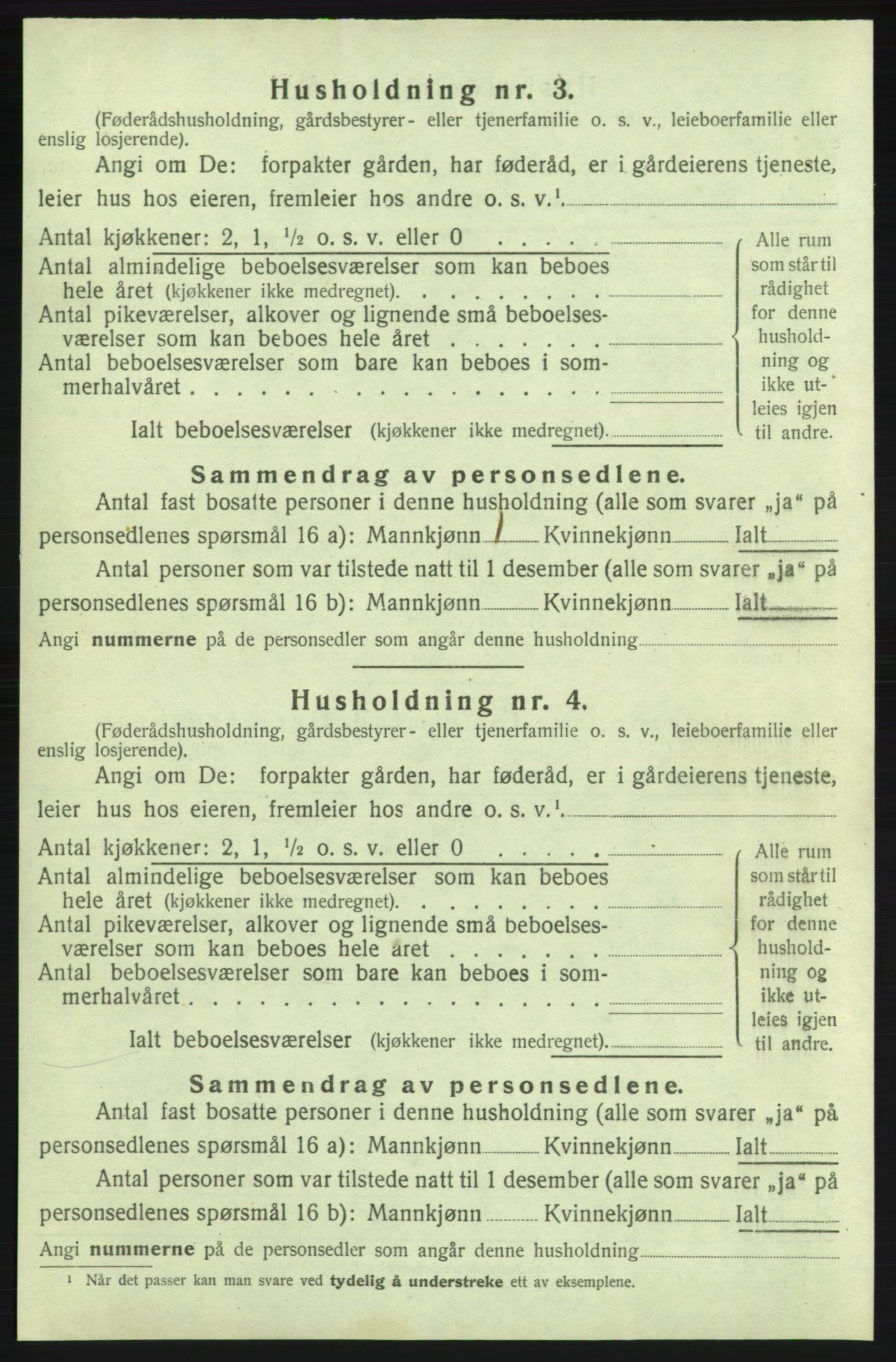 SAB, 1920 census for Kvinnherad, 1920, p. 1198