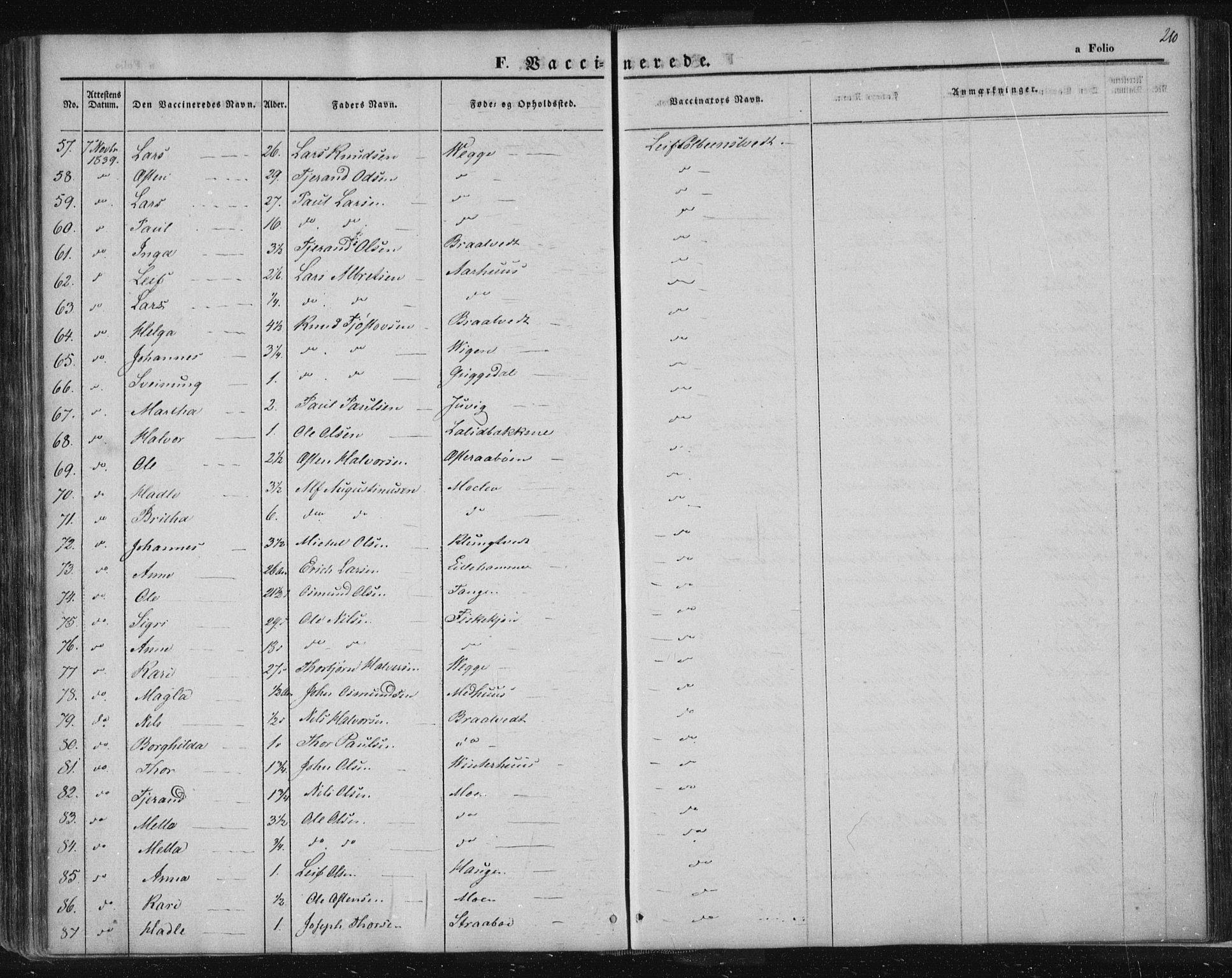 Suldal sokneprestkontor, AV/SAST-A-101845/01/IV/L0008: Parish register (official) no. A 8, 1836-1853, p. 210