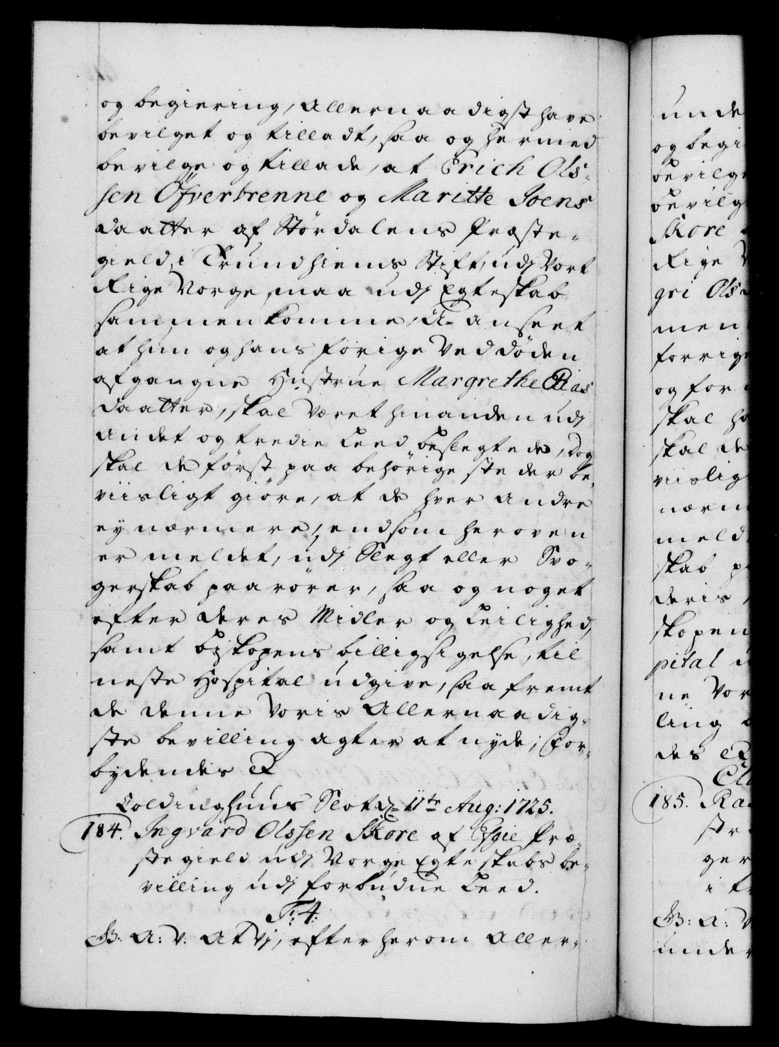 Danske Kanselli 1572-1799, RA/EA-3023/F/Fc/Fca/Fcaa/L0024: Norske registre, 1723-1725, p. 618b