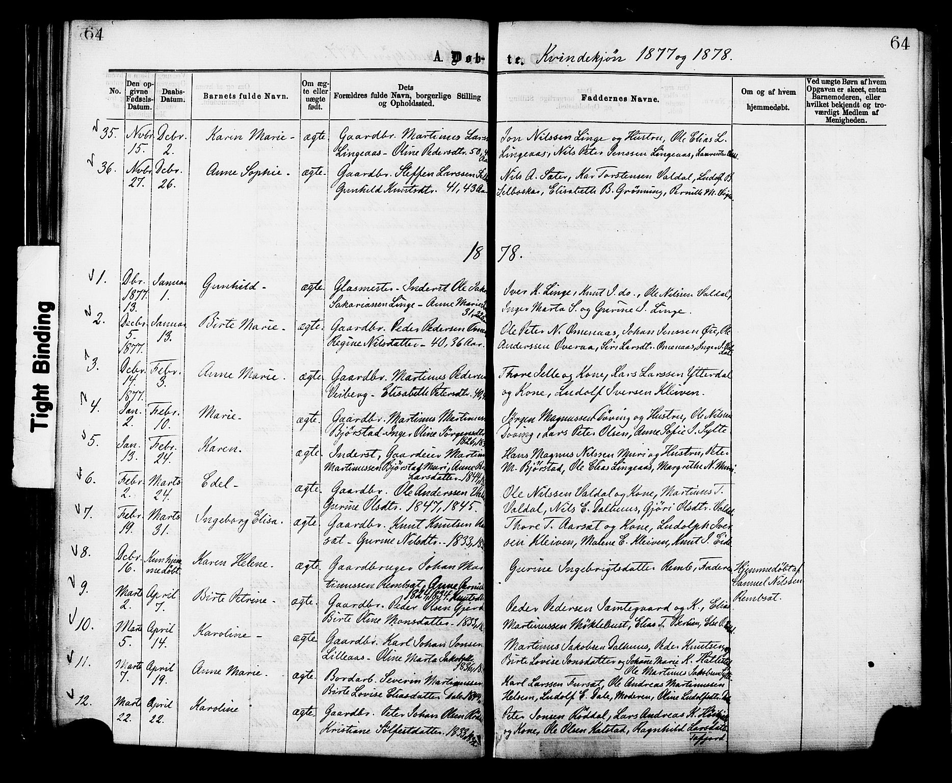 Ministerialprotokoller, klokkerbøker og fødselsregistre - Møre og Romsdal, SAT/A-1454/519/L0254: Parish register (official) no. 519A13, 1868-1883, p. 64