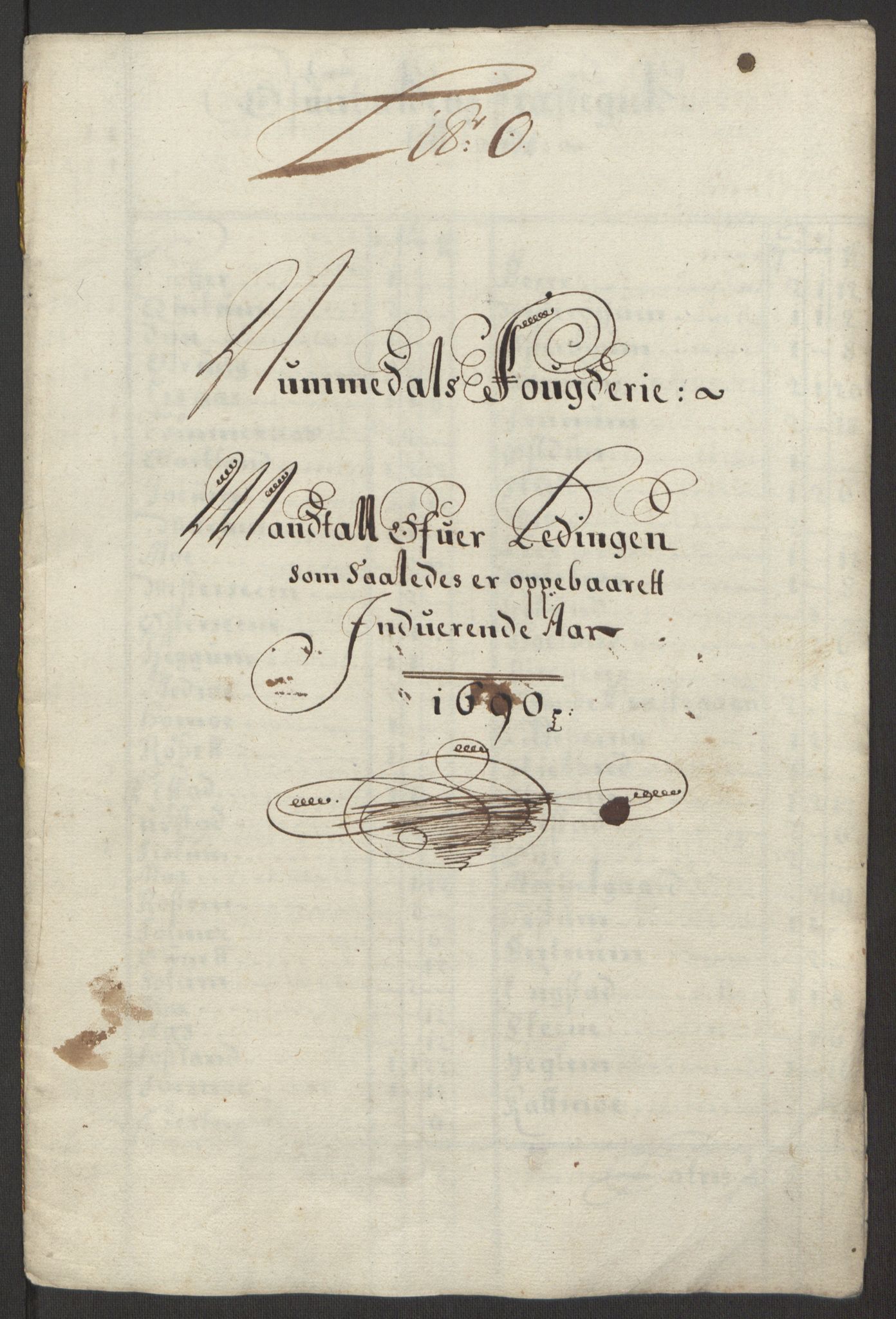 Rentekammeret inntil 1814, Reviderte regnskaper, Fogderegnskap, RA/EA-4092/R64/L4423: Fogderegnskap Namdal, 1690-1691, p. 89
