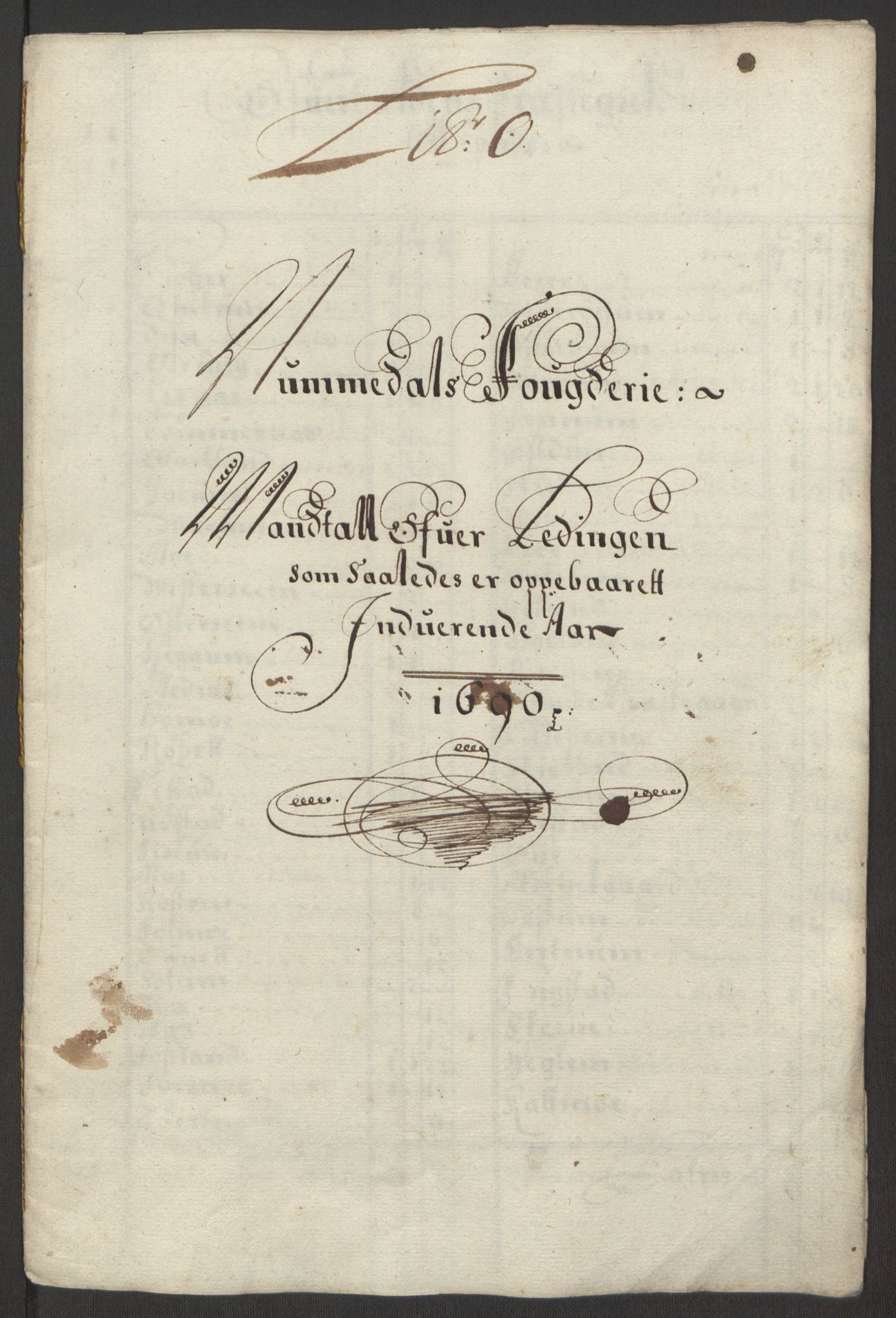 Rentekammeret inntil 1814, Reviderte regnskaper, Fogderegnskap, AV/RA-EA-4092/R64/L4423: Fogderegnskap Namdal, 1690-1691, p. 89
