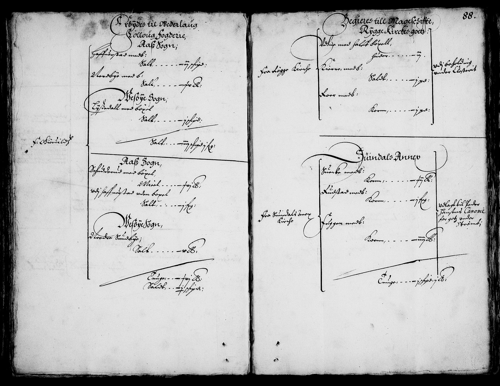 Rentekammeret inntil 1814, Realistisk ordnet avdeling, AV/RA-EA-4070/On/L0001/0002: Statens gods / [Jj 2]: Jordebok og forklaring over atkomstene til Hannibal Sehesteds gods, 1651, p. 86b-87a