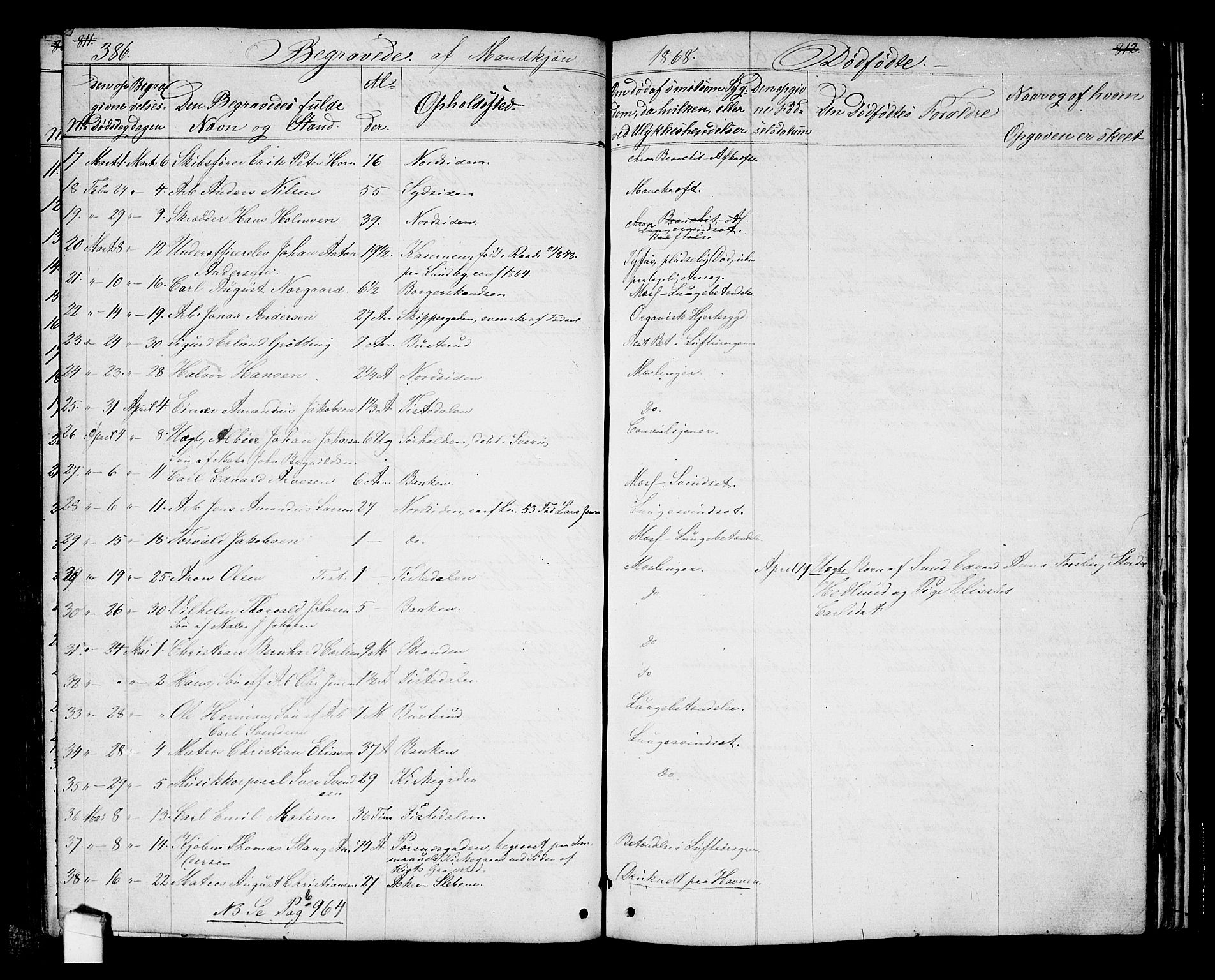 Halden prestekontor Kirkebøker, SAO/A-10909/G/Ga/L0005a: Parish register (copy) no. 5A, 1855-1864, p. 386