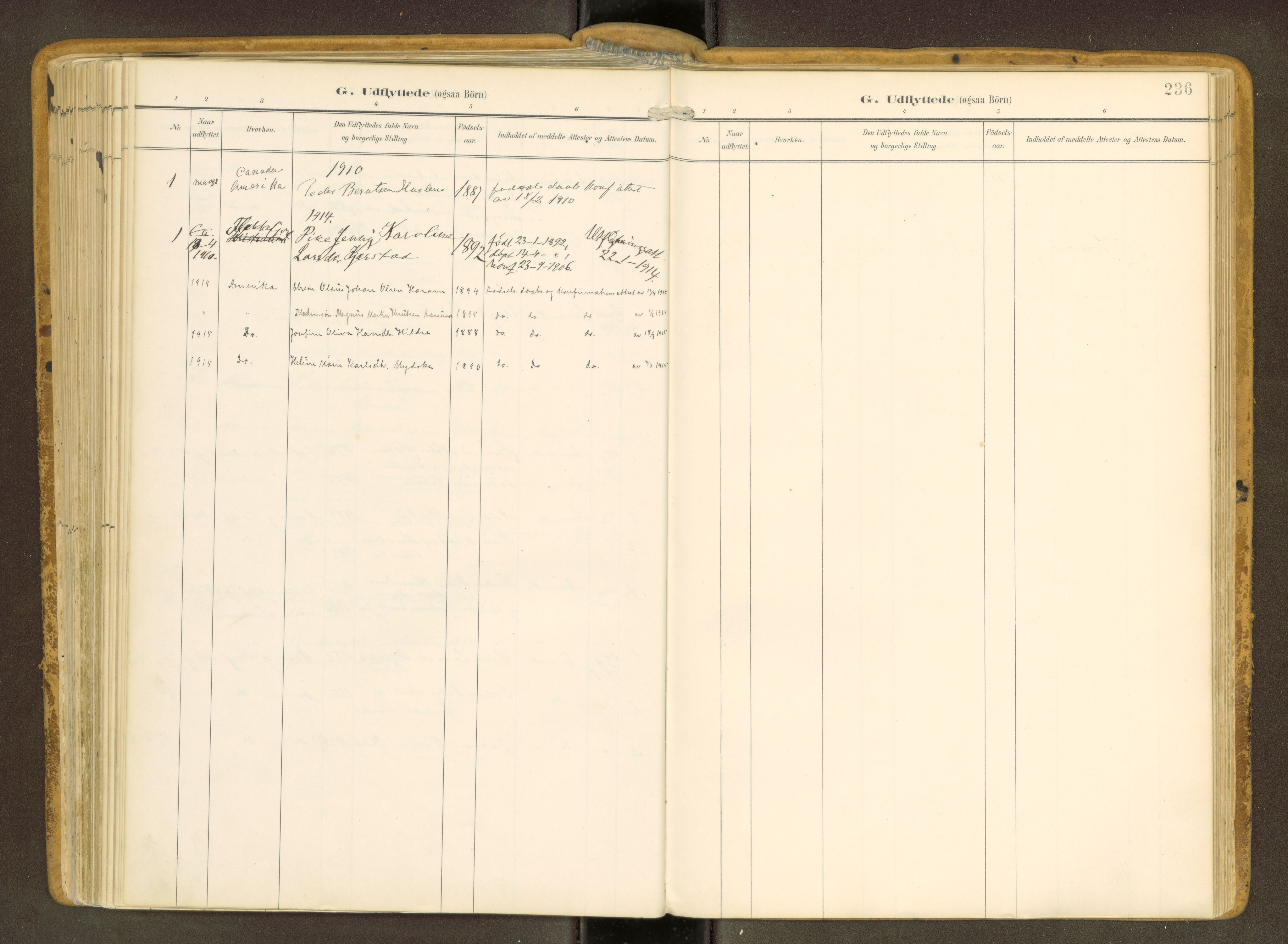 Ministerialprotokoller, klokkerbøker og fødselsregistre - Møre og Romsdal, SAT/A-1454/536/L0517: Parish register (official) no. 536A--, 1897-1917, p. 236