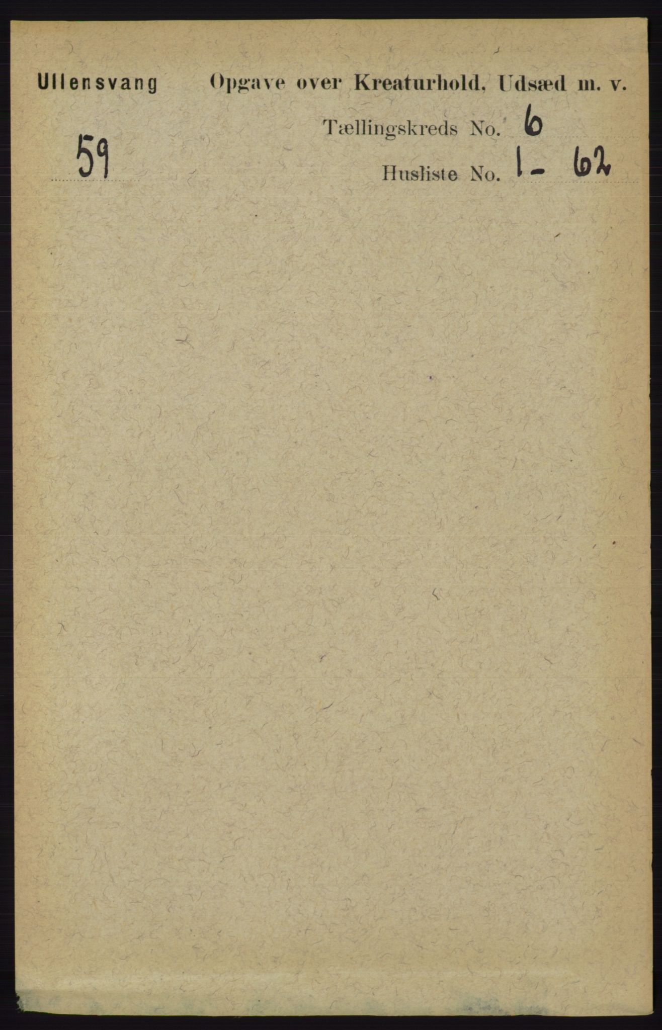 RA, 1891 census for 1230 Ullensvang, 1891, p. 7207
