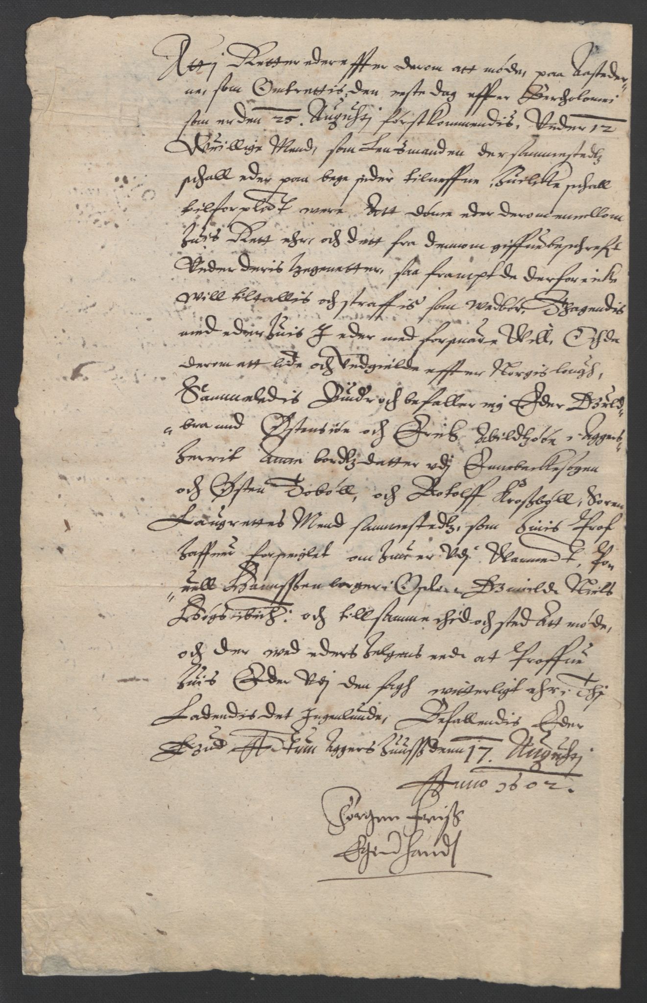 Oslo stiftsdireksjon, SAO/A-11085/G/Gb/L0001: Bispestolens dokumenter, 1584-1612, p. 88