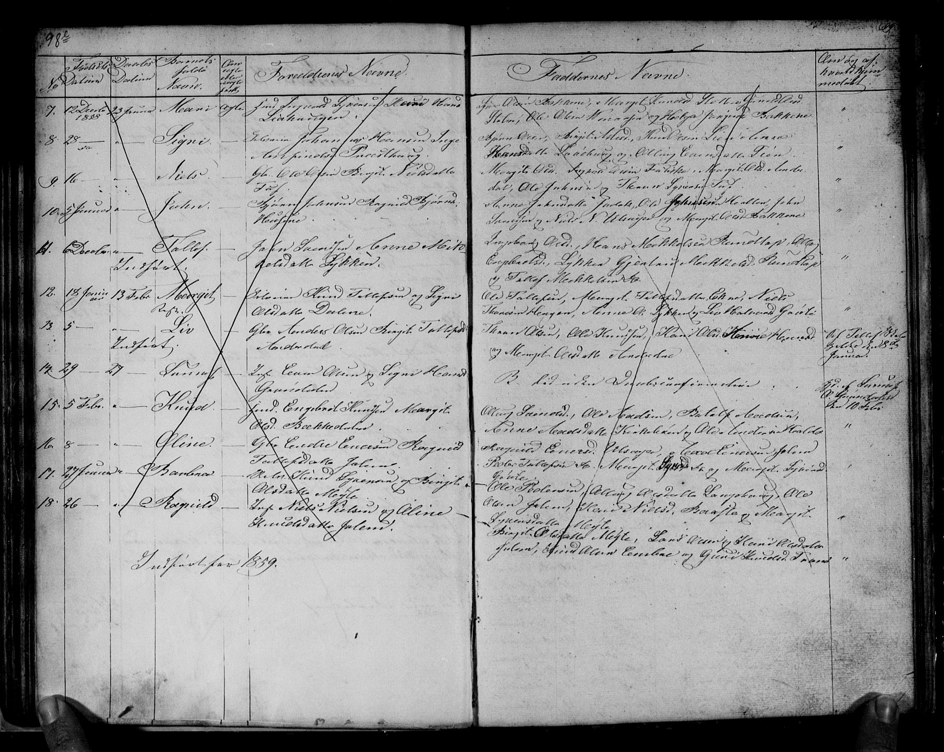 Gol kirkebøker, SAKO/A-226/G/Gb/L0003: Parish register (copy) no. II 3, 1844-1858, p. 98e-98f