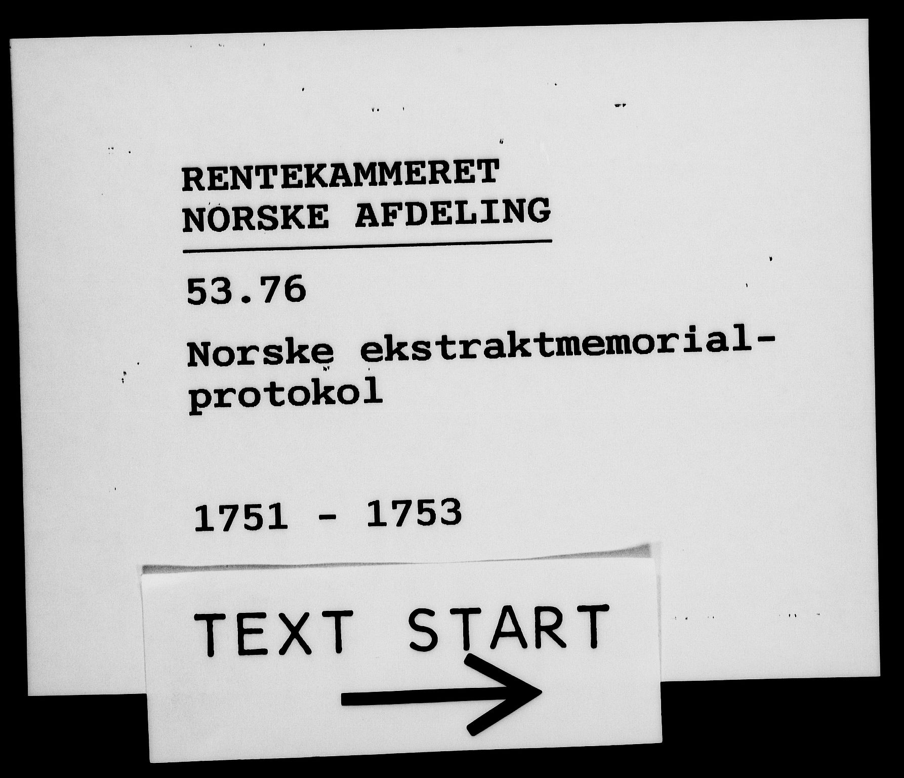 Rentekammeret, Kammerkanselliet, RA/EA-3111/G/Gh/Gha/L0031: Norsk ekstraktmemorialprotokoll (merket RK 53.76), 1751-1753