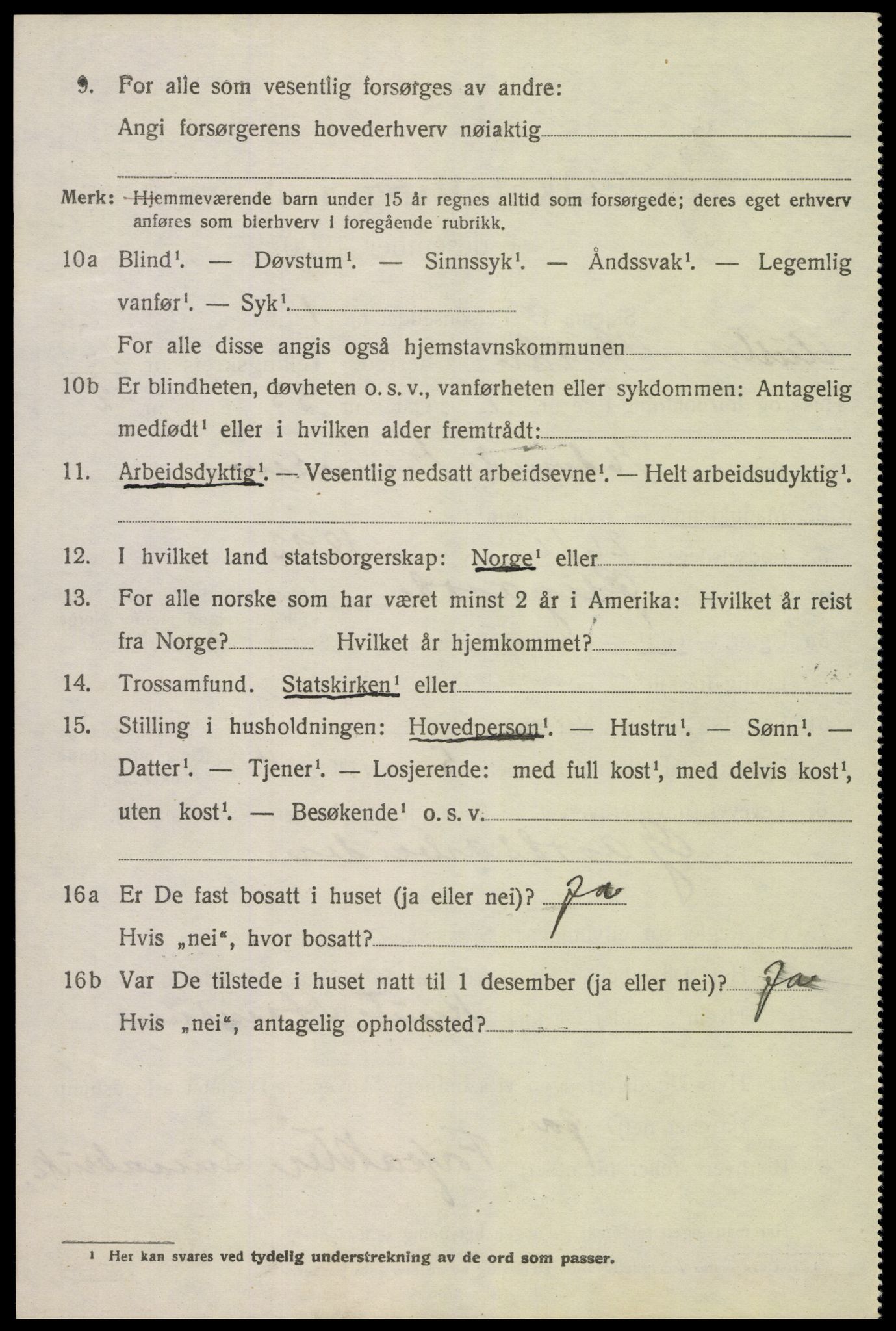 SAK, 1920 census for Eide, 1920, p. 1383