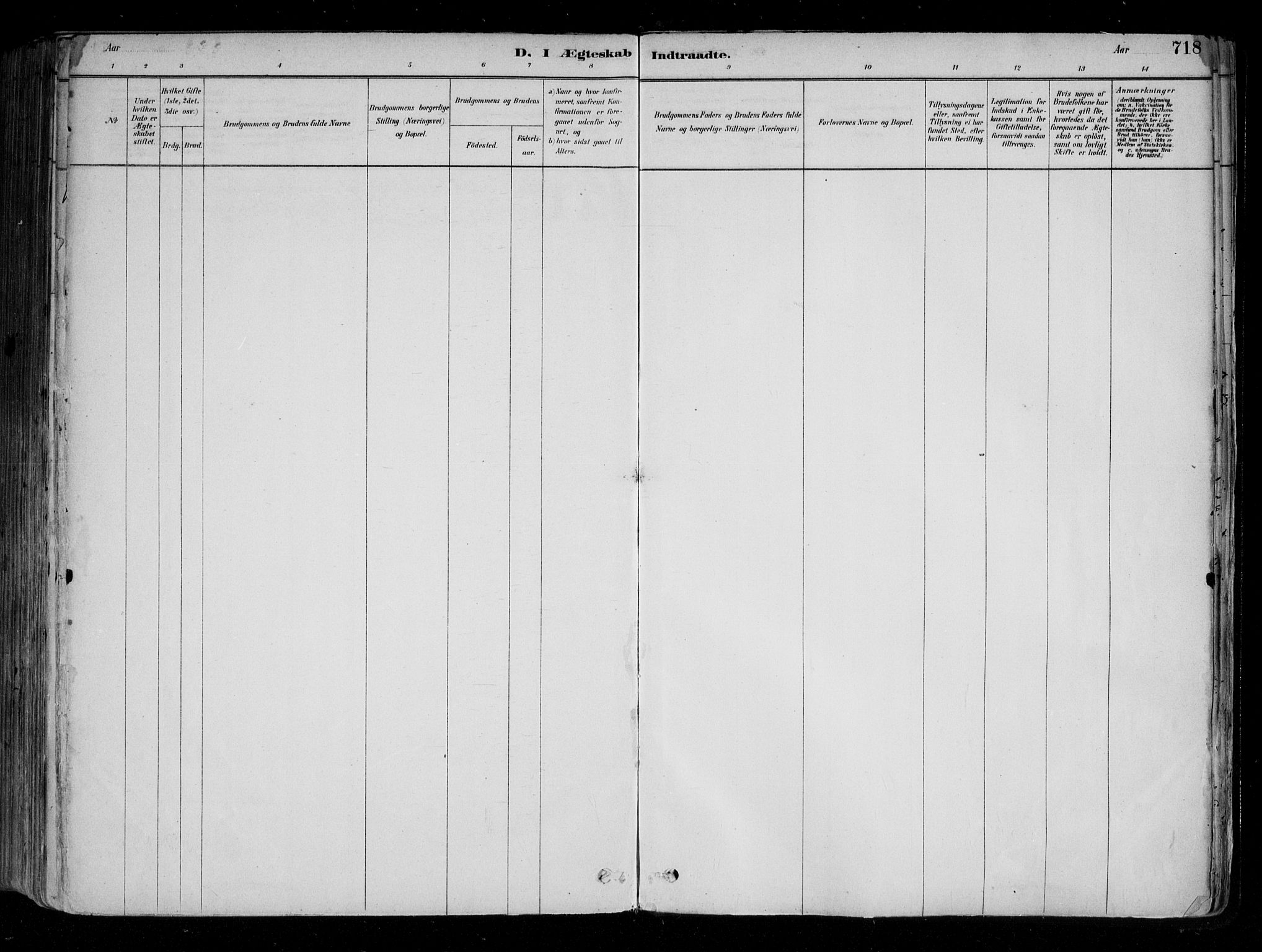 Fredrikstad domkirkes prestekontor Kirkebøker, SAO/A-10906/F/Fa/L0004: Parish register (official) no. 4, 1878-1907, p. 718