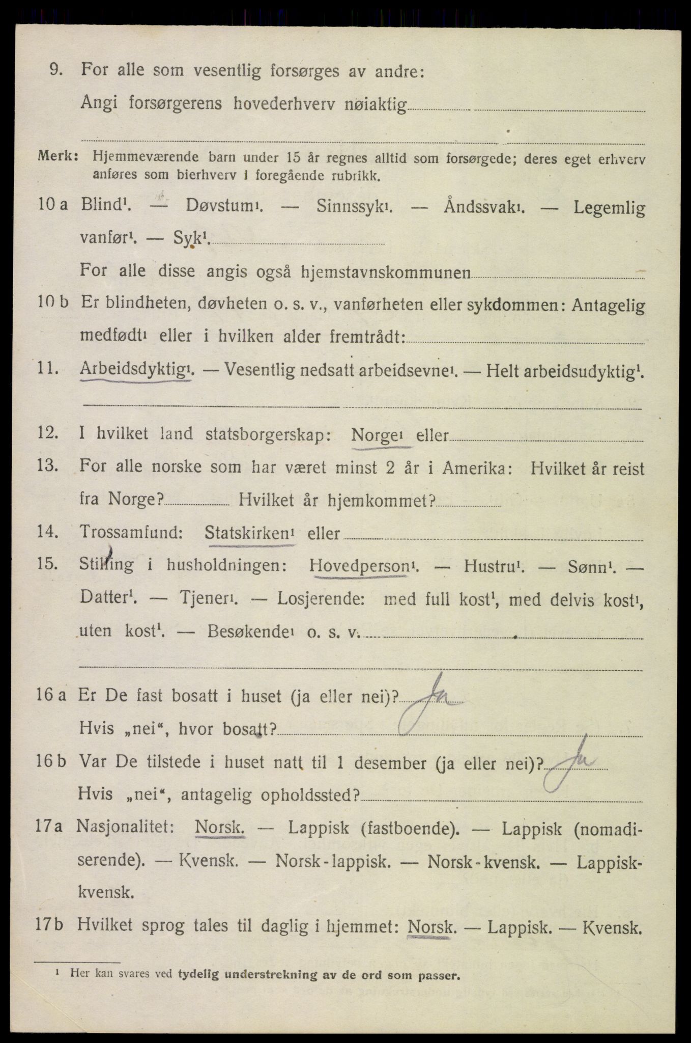 SAT, 1920 census for Øksnes, 1920, p. 3783