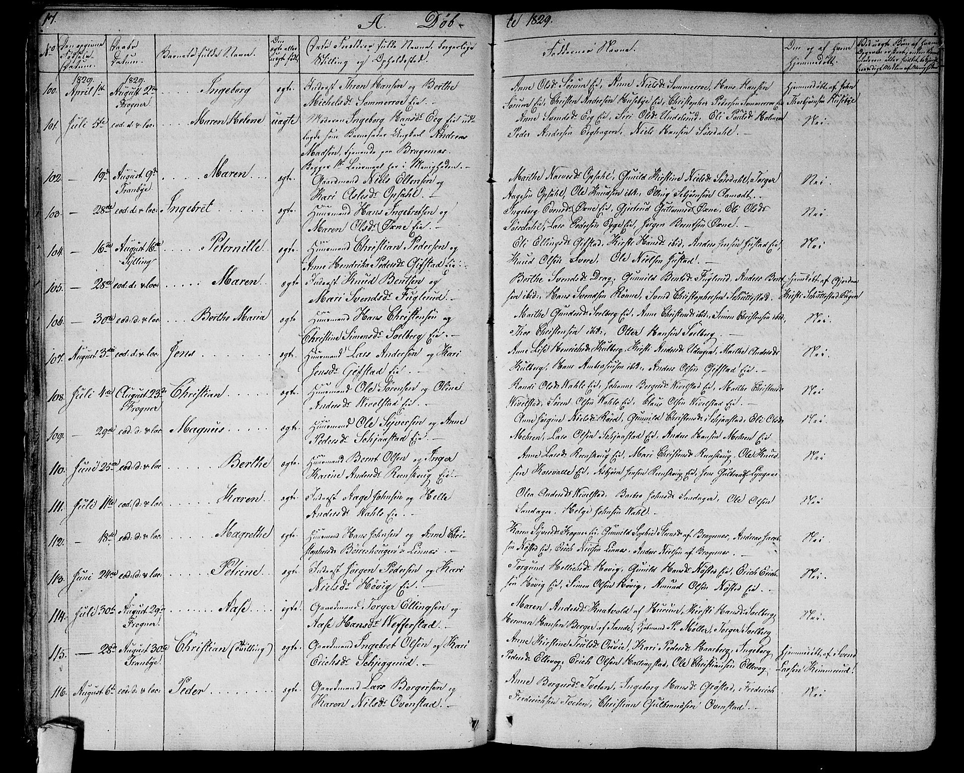 Lier kirkebøker, AV/SAKO-A-230/F/Fa/L0010: Parish register (official) no. I 10, 1827-1843, p. 17