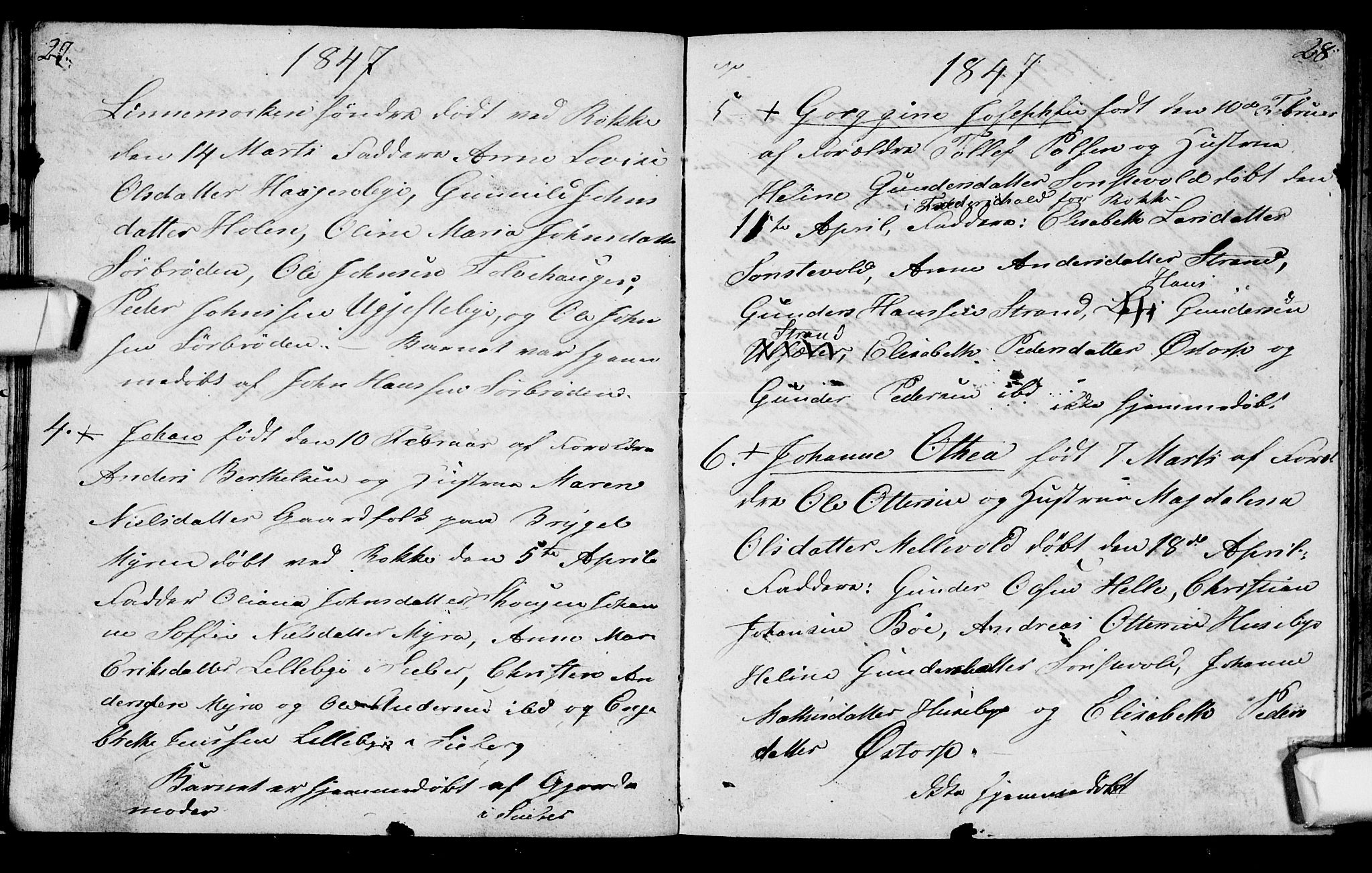 Berg prestekontor Kirkebøker, AV/SAO-A-10902/G/Gc/L0001: Parish register (copy) no. III 1, 1844-1855, p. 27-28