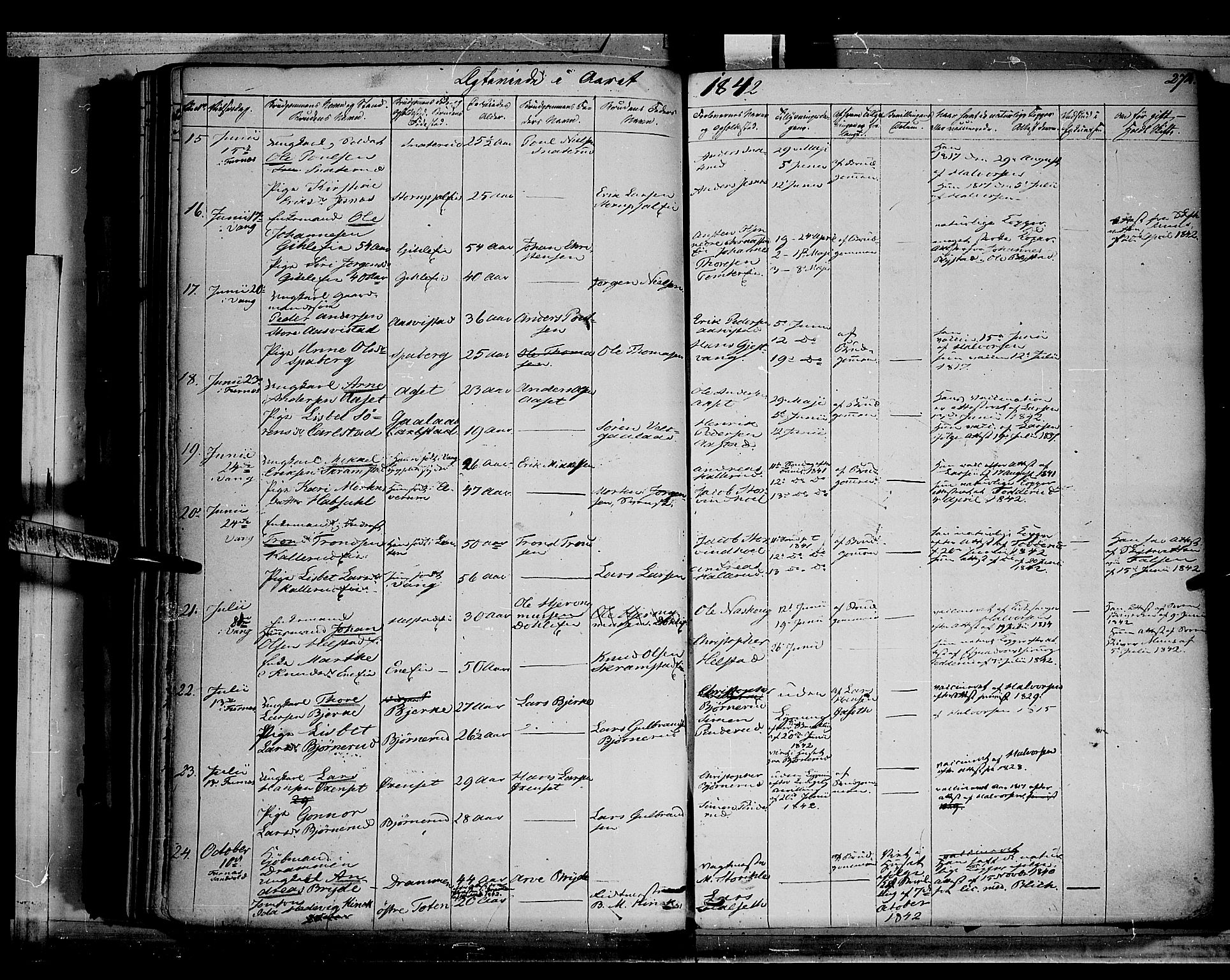 Vang prestekontor, Hedmark, AV/SAH-PREST-008/H/Ha/Haa/L0010: Parish register (official) no. 10, 1841-1855, p. 274