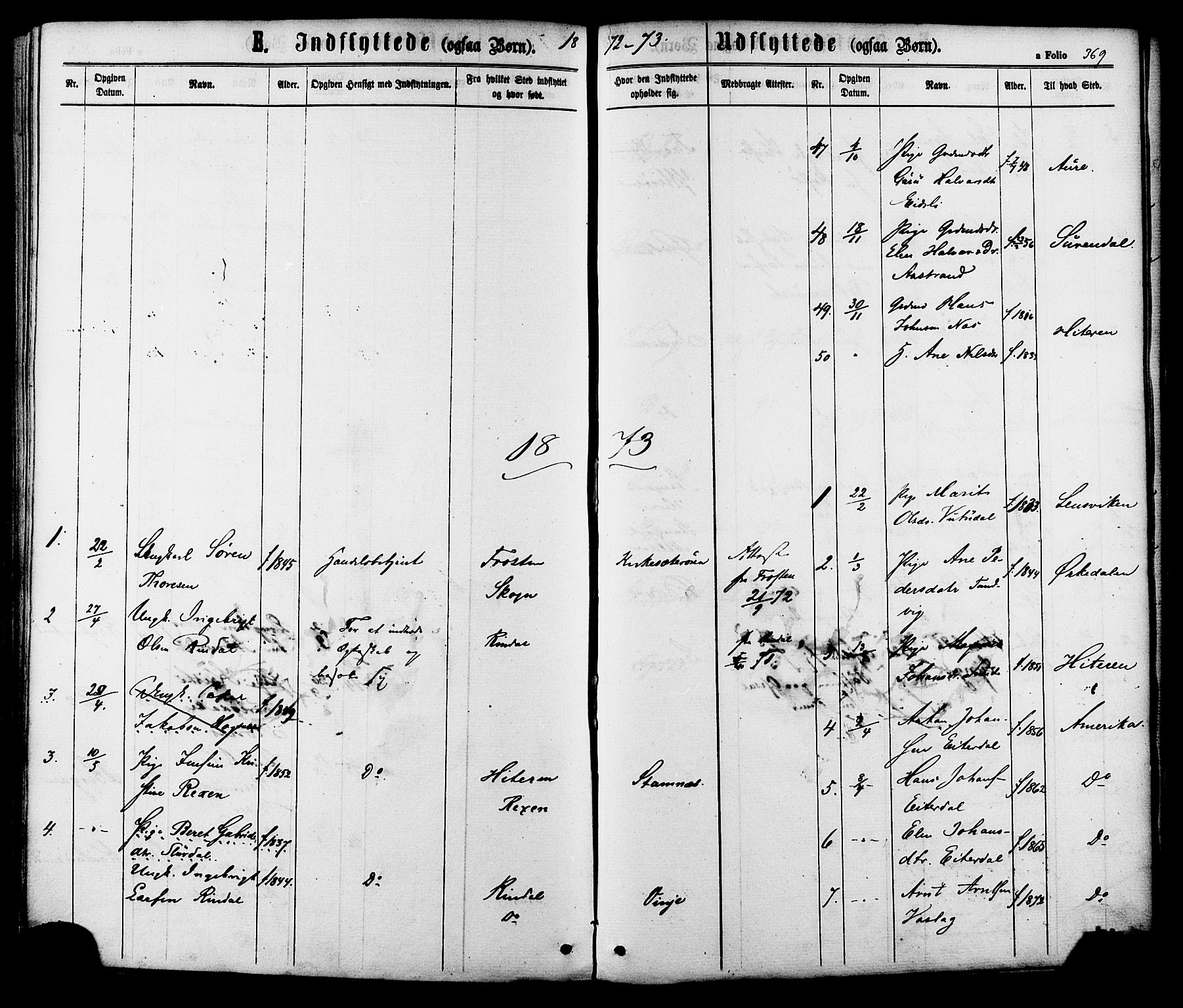 Ministerialprotokoller, klokkerbøker og fødselsregistre - Sør-Trøndelag, SAT/A-1456/630/L0495: Parish register (official) no. 630A08, 1868-1878, p. 369