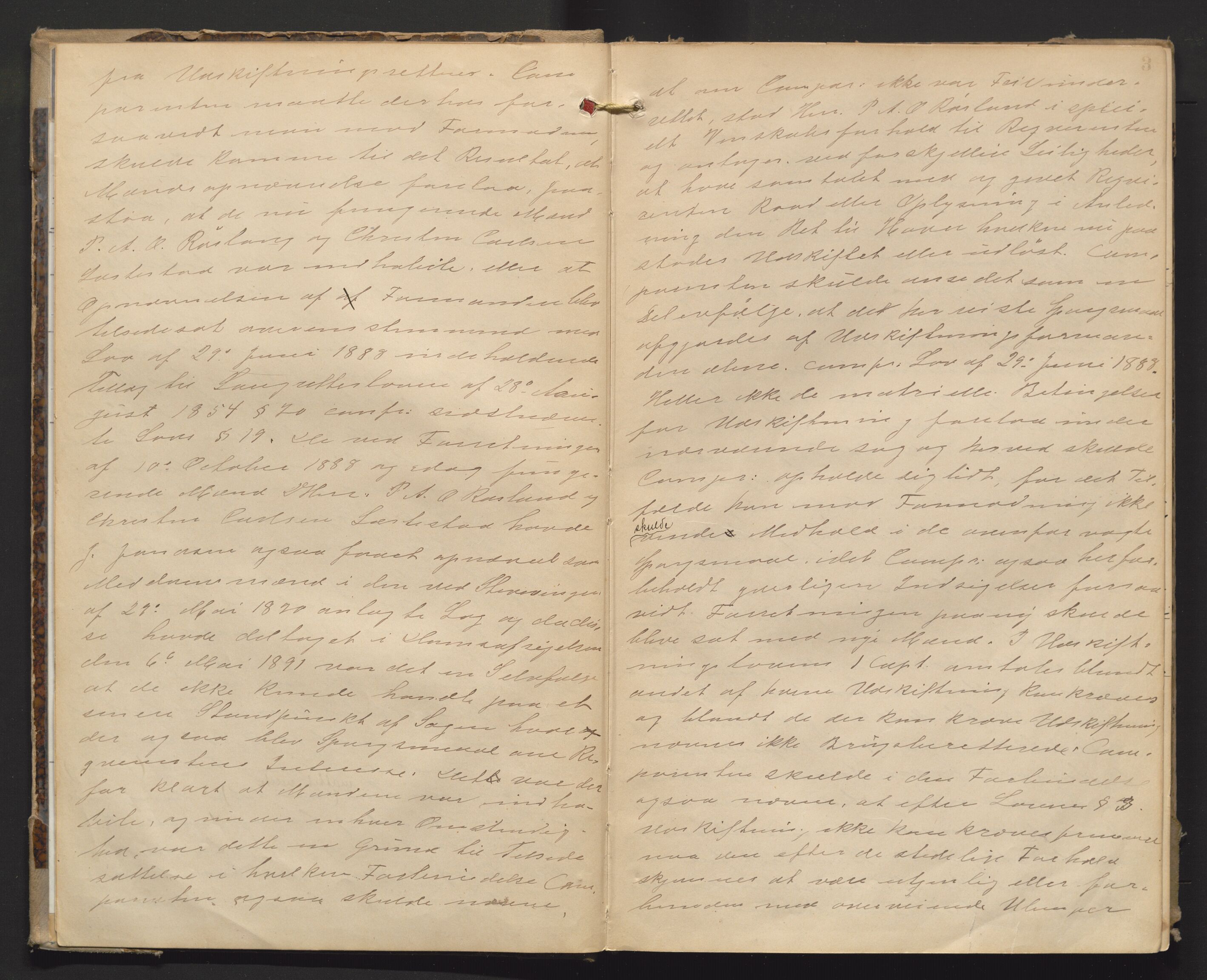Utskiftningsvesenet i Vestfold, AV/SAKO-A-797/F/Fa/L0004: Rettsbok (forhandlingsprotokoll), 1894-1904, p. 2b-3a