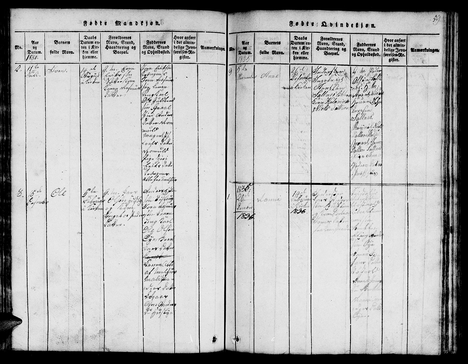 Ministerialprotokoller, klokkerbøker og fødselsregistre - Sør-Trøndelag, SAT/A-1456/666/L0788: Parish register (copy) no. 666C01, 1816-1847, p. 59
