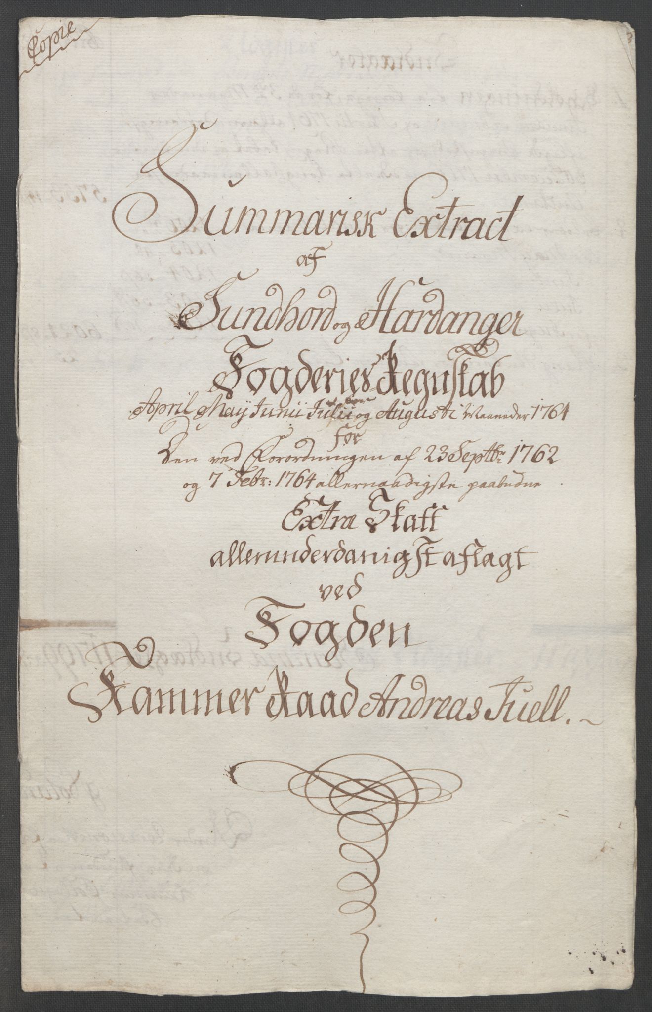 Rentekammeret inntil 1814, Reviderte regnskaper, Fogderegnskap, AV/RA-EA-4092/R48/L3136: Ekstraskatten Sunnhordland og Hardanger, 1762-1772, p. 69