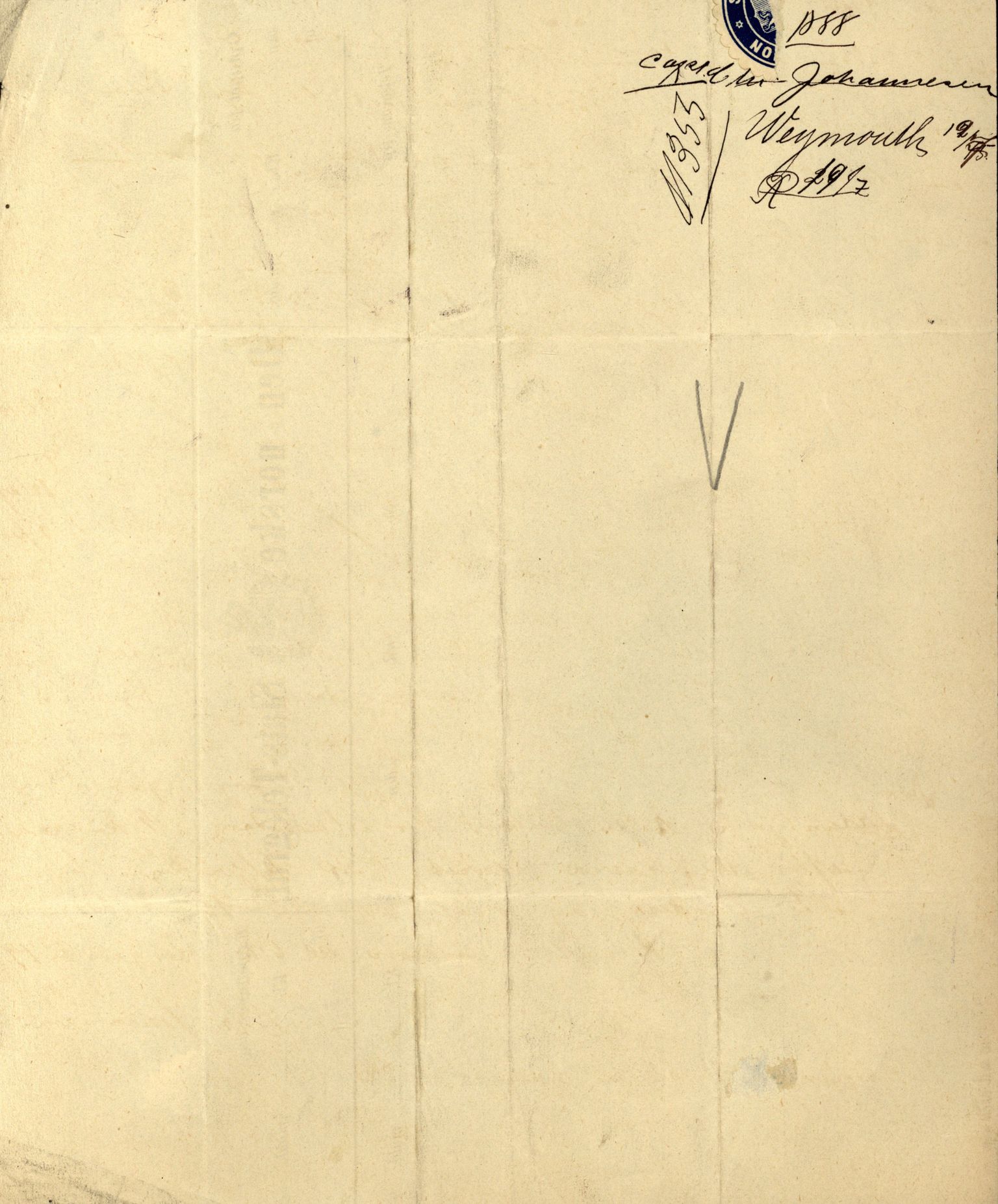 Pa 63 - Østlandske skibsassuranceforening, VEMU/A-1079/G/Ga/L0022/0001: Havaridokumenter / Columbus, Dagny av Holmestrand, Venus, Lymphia, Dione, 1888, p. 10