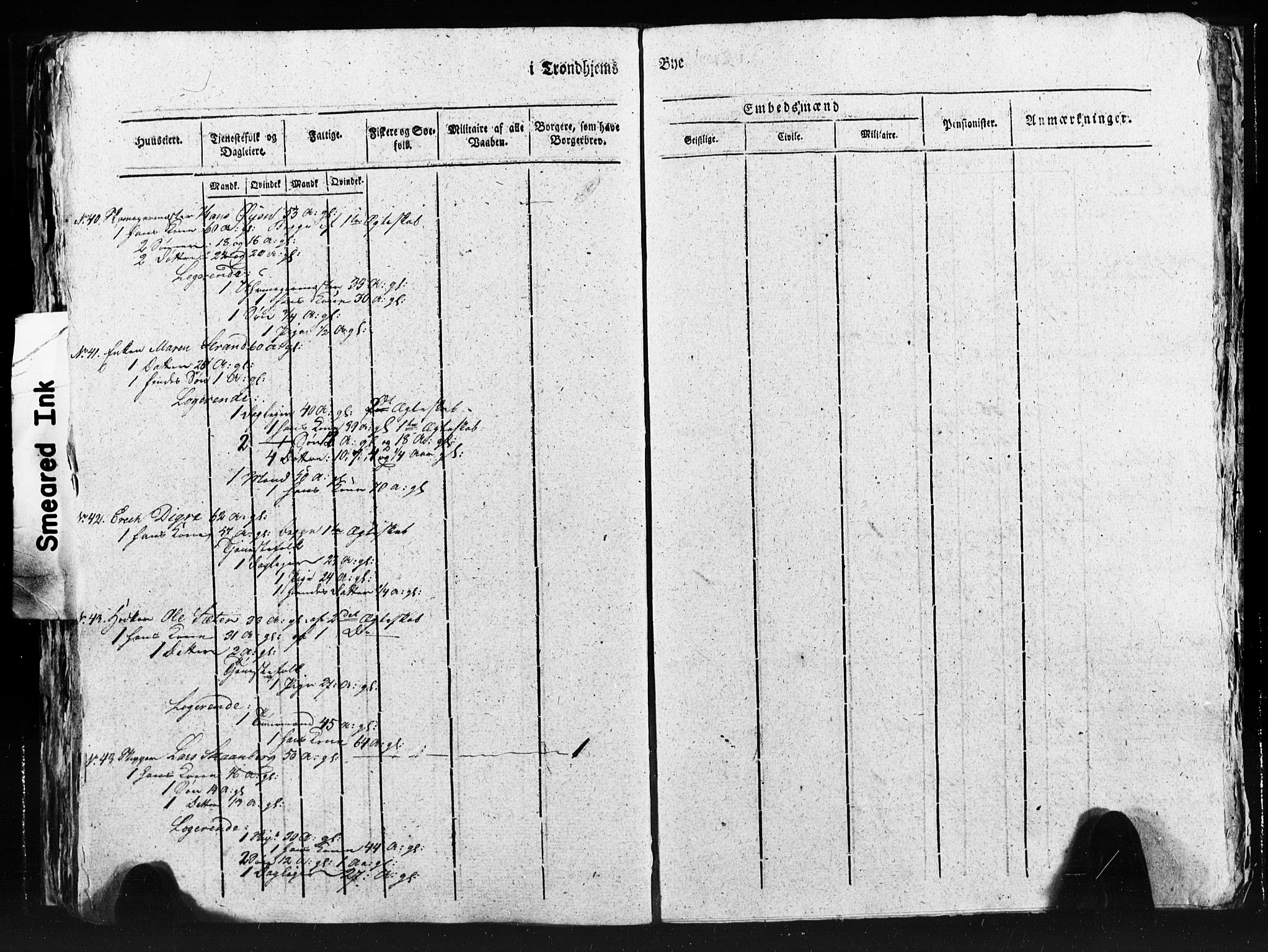 SAT, Census 1815 for Trondheim (transcript), 1815, p. 329