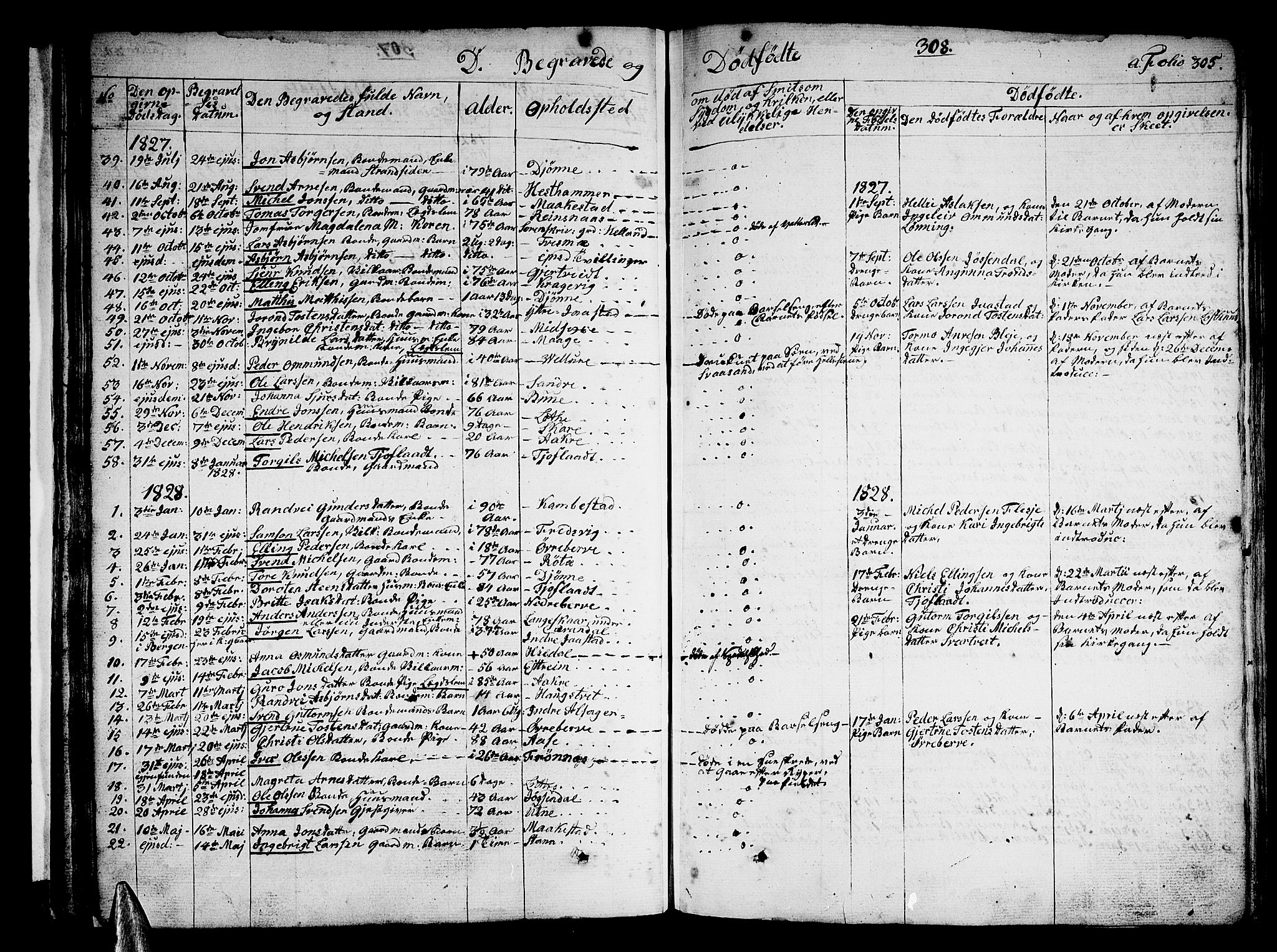 Ullensvang sokneprestembete, AV/SAB-A-78701/H/Haa: Parish register (official) no. A 10, 1825-1853, p. 308