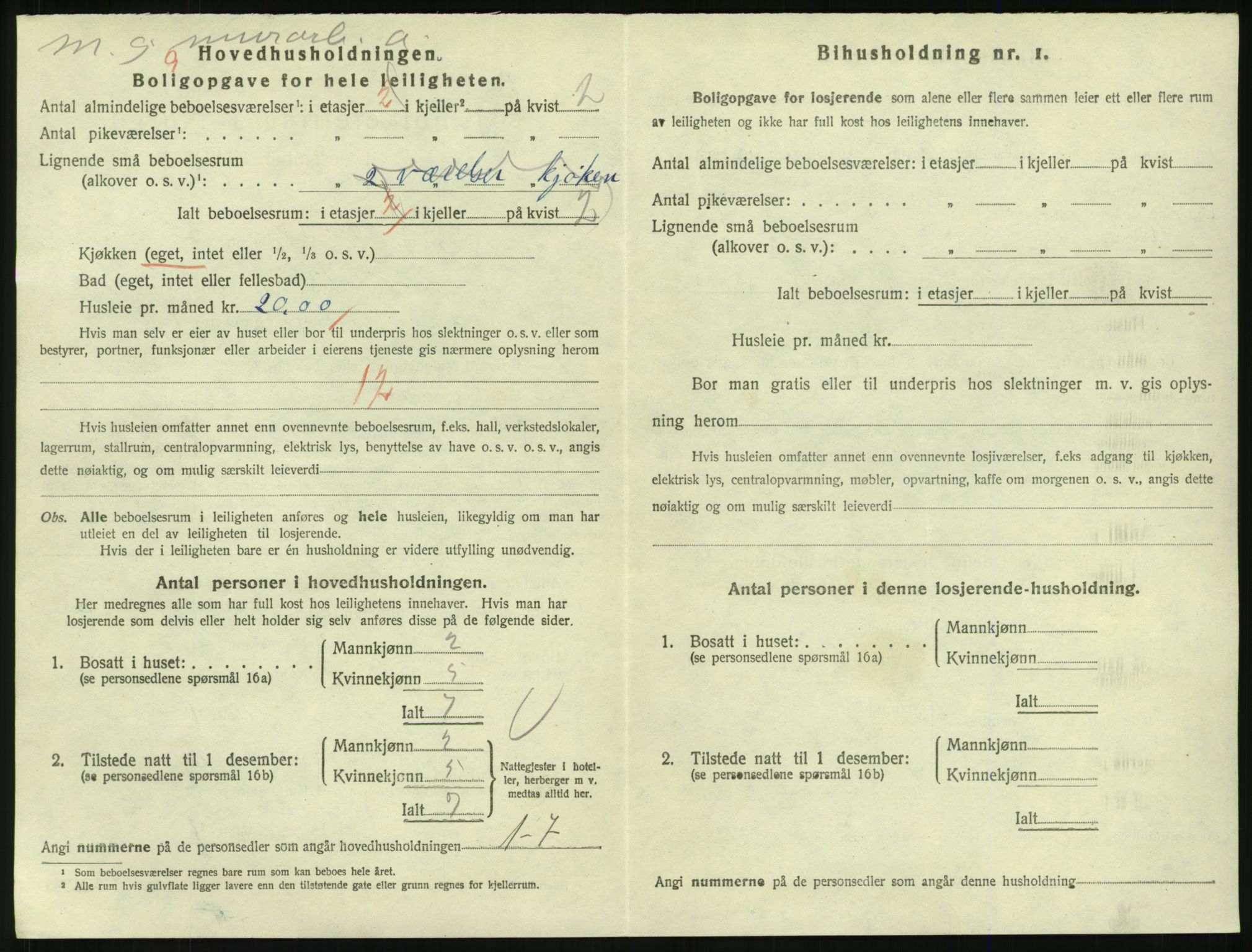 SAKO, 1920 census for Larvik, 1920, p. 5495