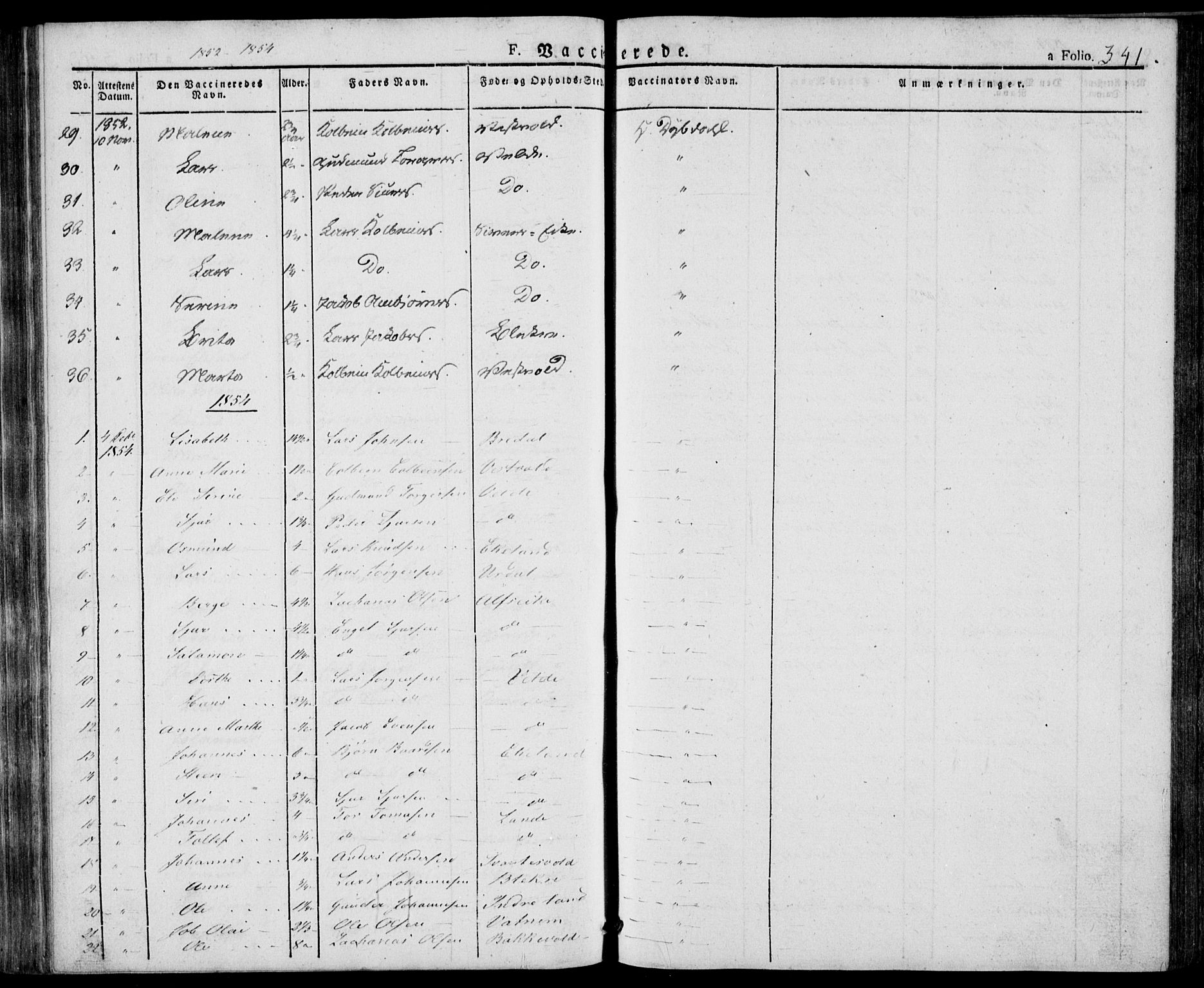 Skjold sokneprestkontor, AV/SAST-A-101847/H/Ha/Haa/L0005: Parish register (official) no. A 5, 1830-1856, p. 341