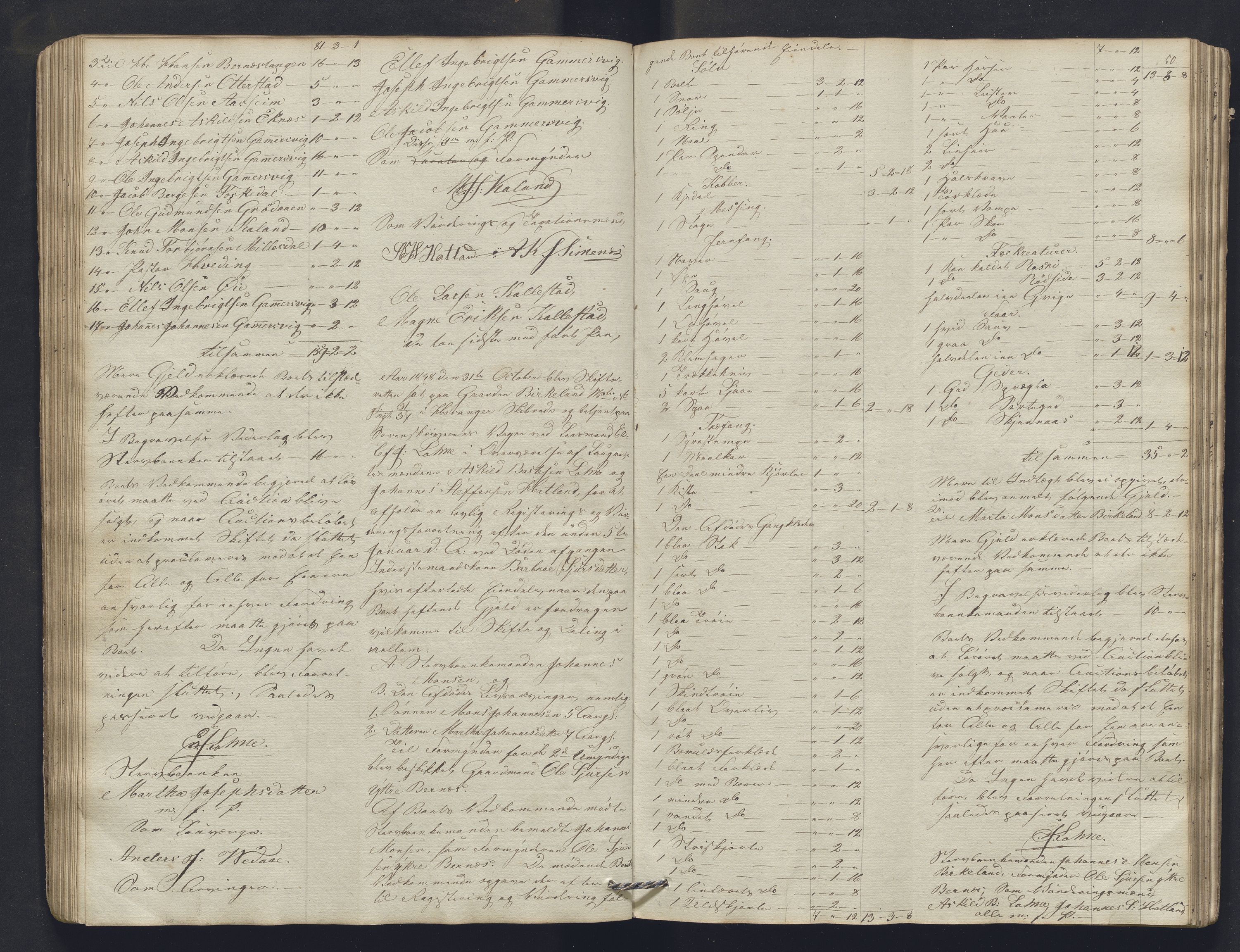 Nordhordland sorenskrivar, AV/SAB-A-2901/1/H/Hb/L0013: Registreringsprotokollar, 1846-1852, p. 50