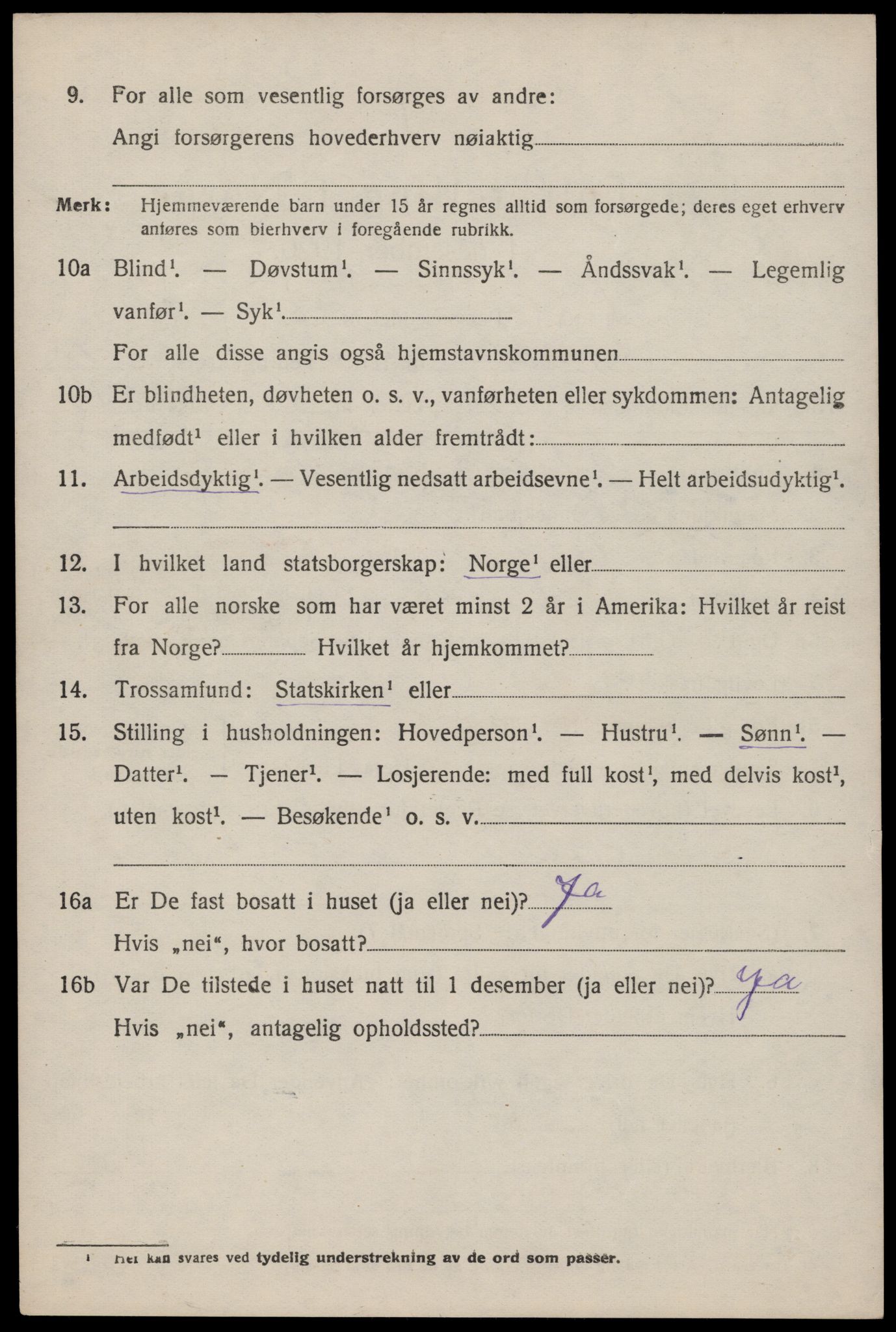 SAST, 1920 census for Suldal, 1920, p. 1751