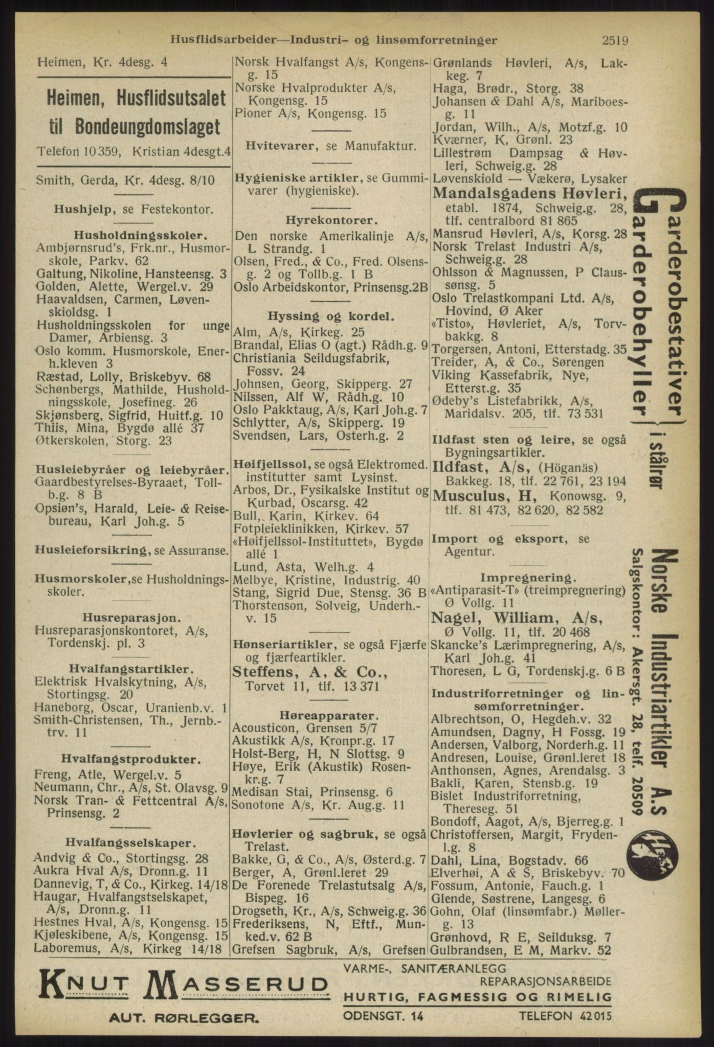 Kristiania/Oslo adressebok, PUBL/-, 1936, p. 2519